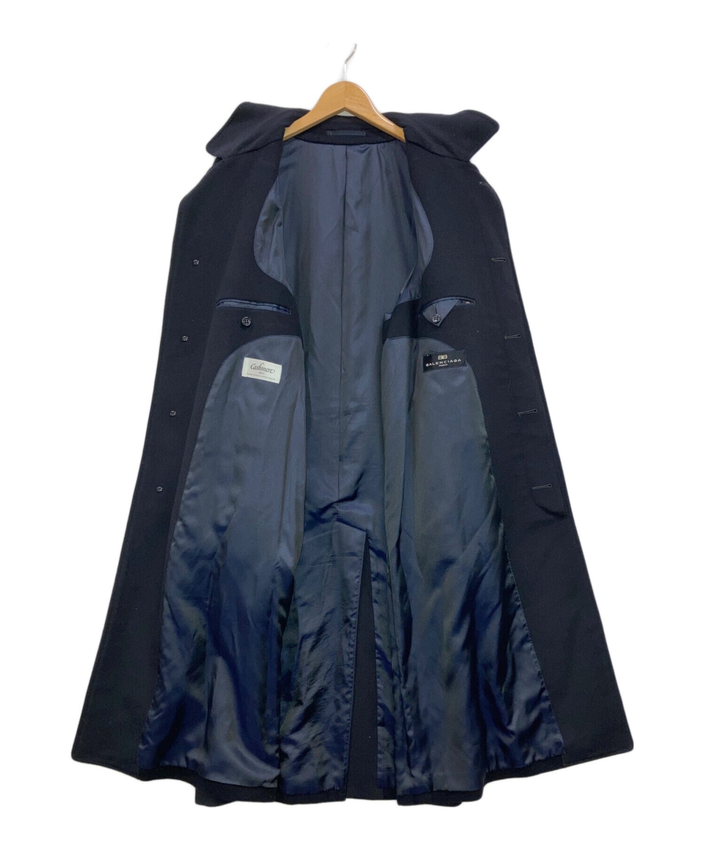 [Pre-owned] BALENCIAGA cashmere stainless-steel collar coat C-TK300