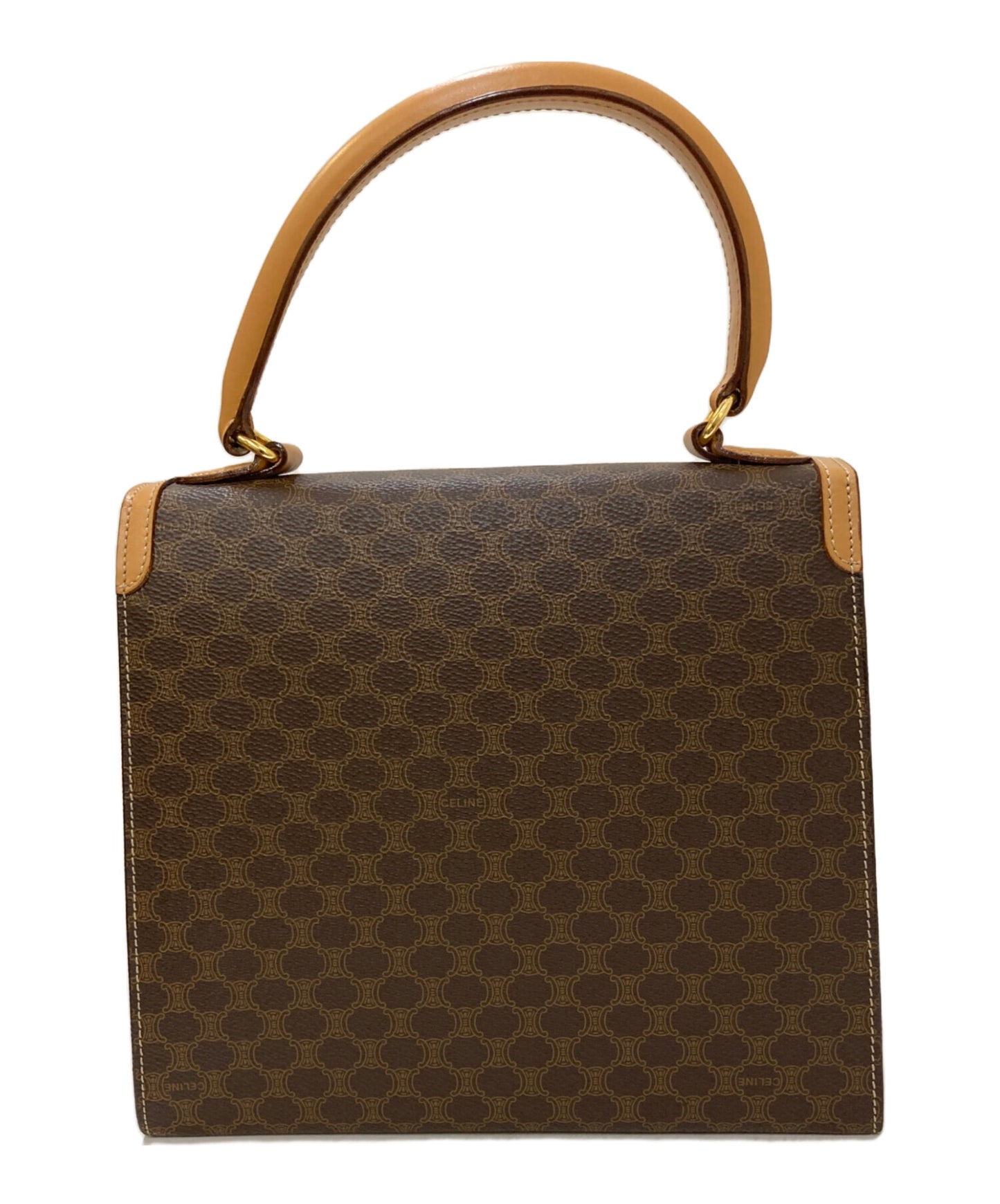 [Pre-owned] CELINE Vintage macadam flap handbag