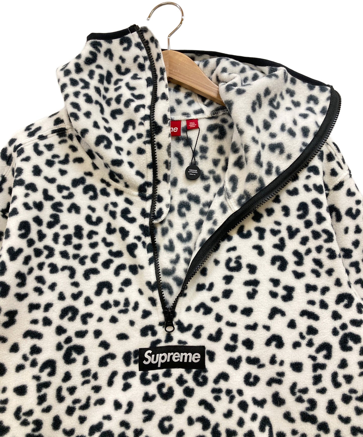 [Pre-owned] SUPREME Facemask Half Zip Hooded Sweat Zip Hoodie