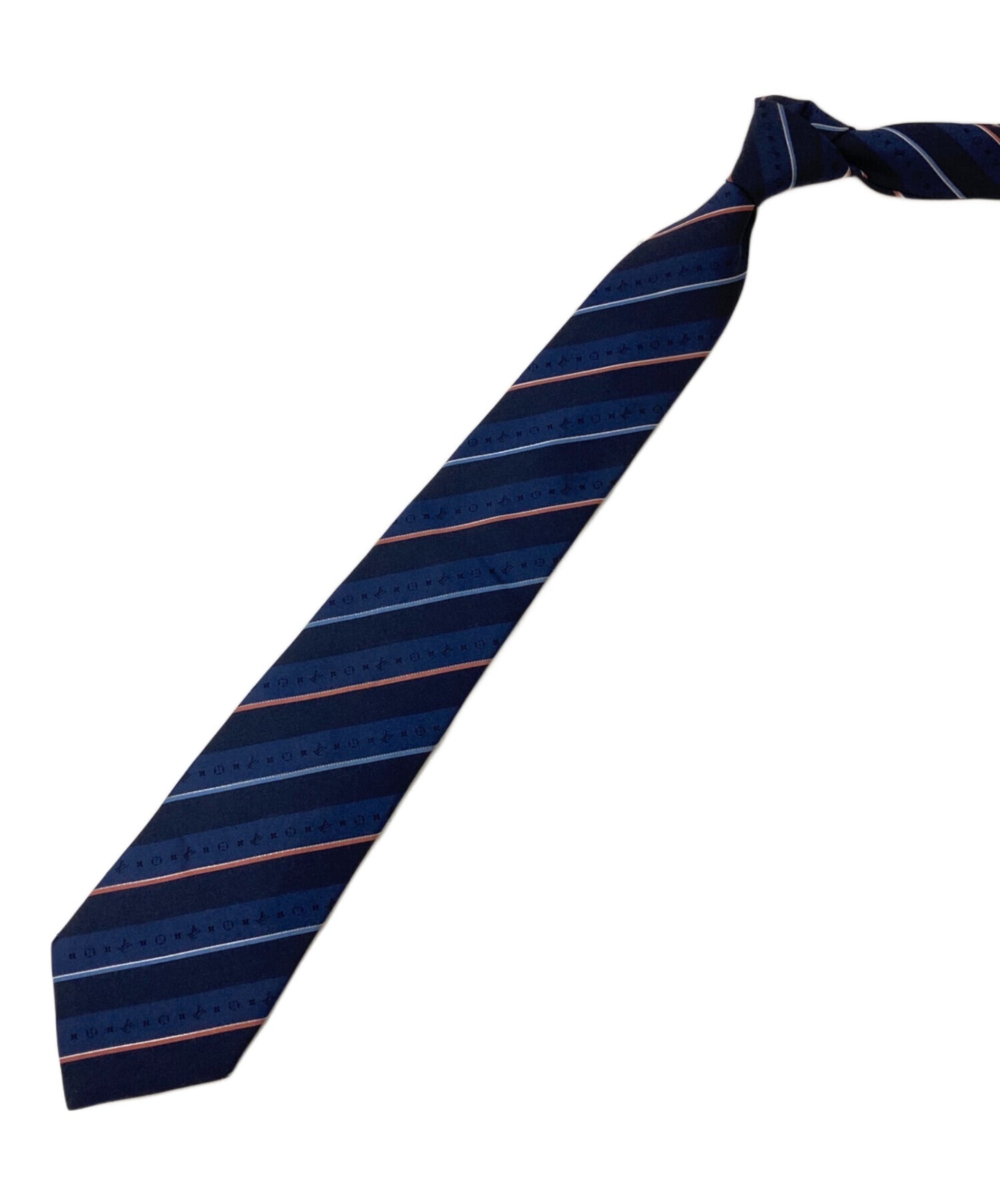 [Pre-owned] LOUIS VUITTON Cravat Monogram striped silk tie M70956