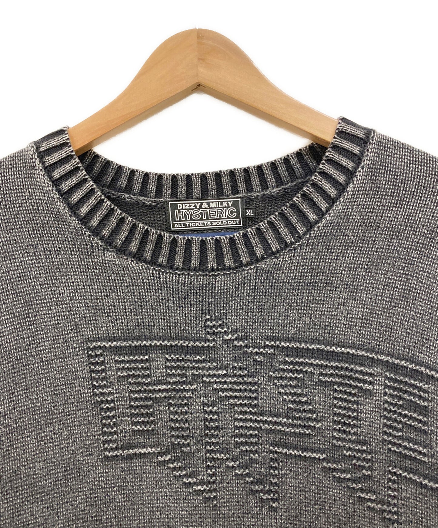 [Pre-owned] Hysteric Glamour ORIGINAL BLUES HYSTERIC LOGO Knit 02243NS02