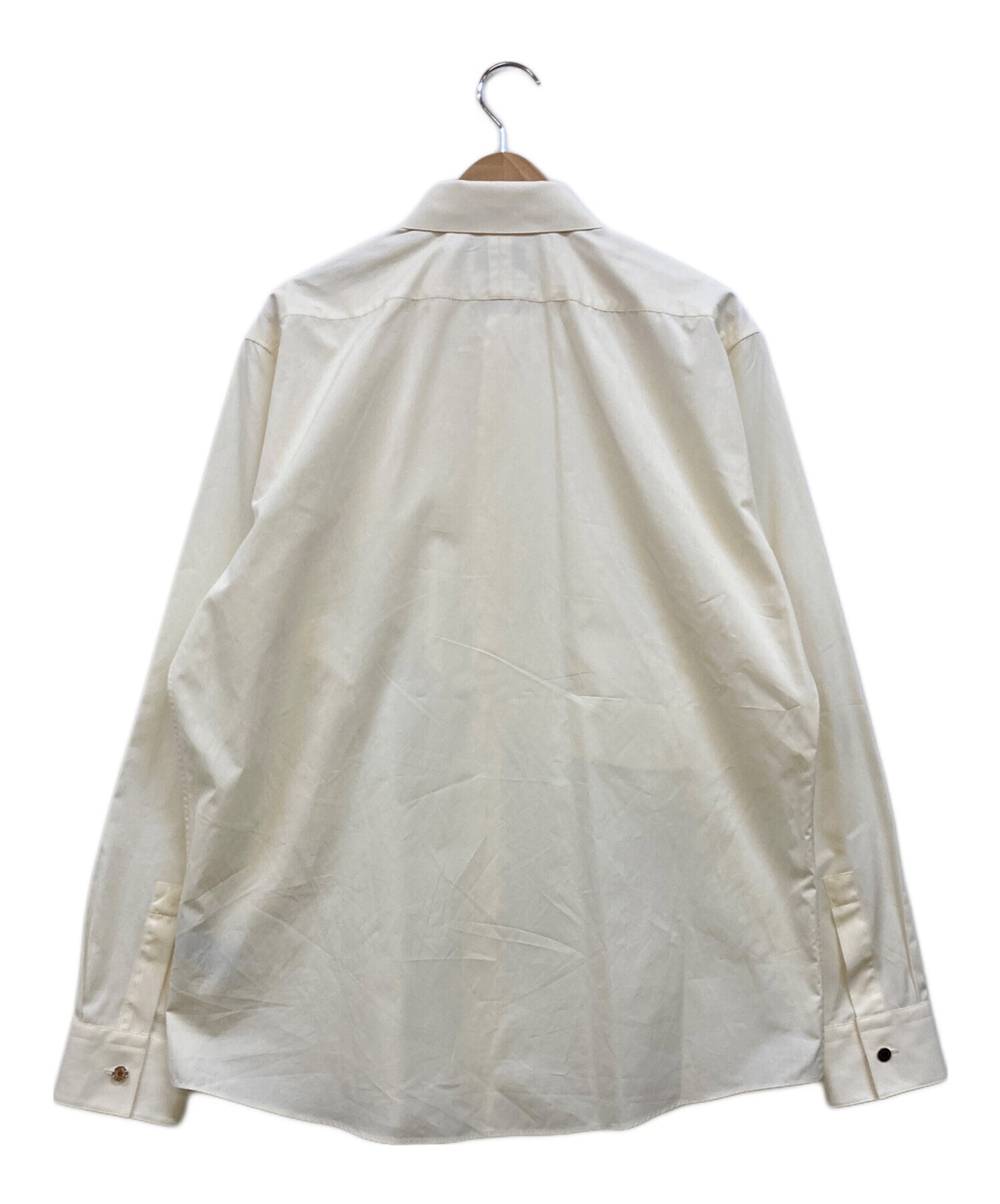 [Pre-owned] HERMES Sleeve serie button pintuck design shirt