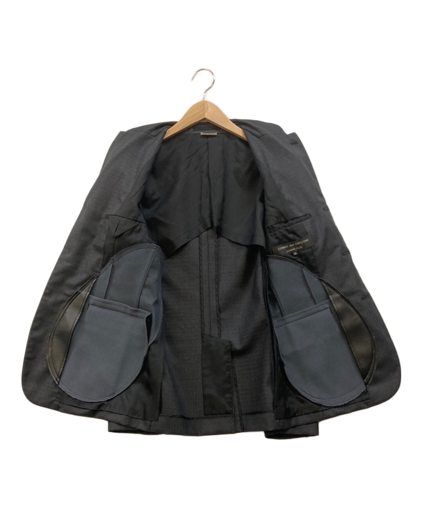 [Pre-owned] COMME des GARCONS HOMME PLUS Faux Leather Switched Tailored Jacket PC-J057