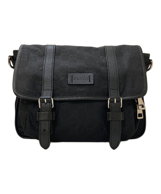 [Pre-owned] GUCCI Shoulder bag in GG pattern Guccissima leather piping 510335