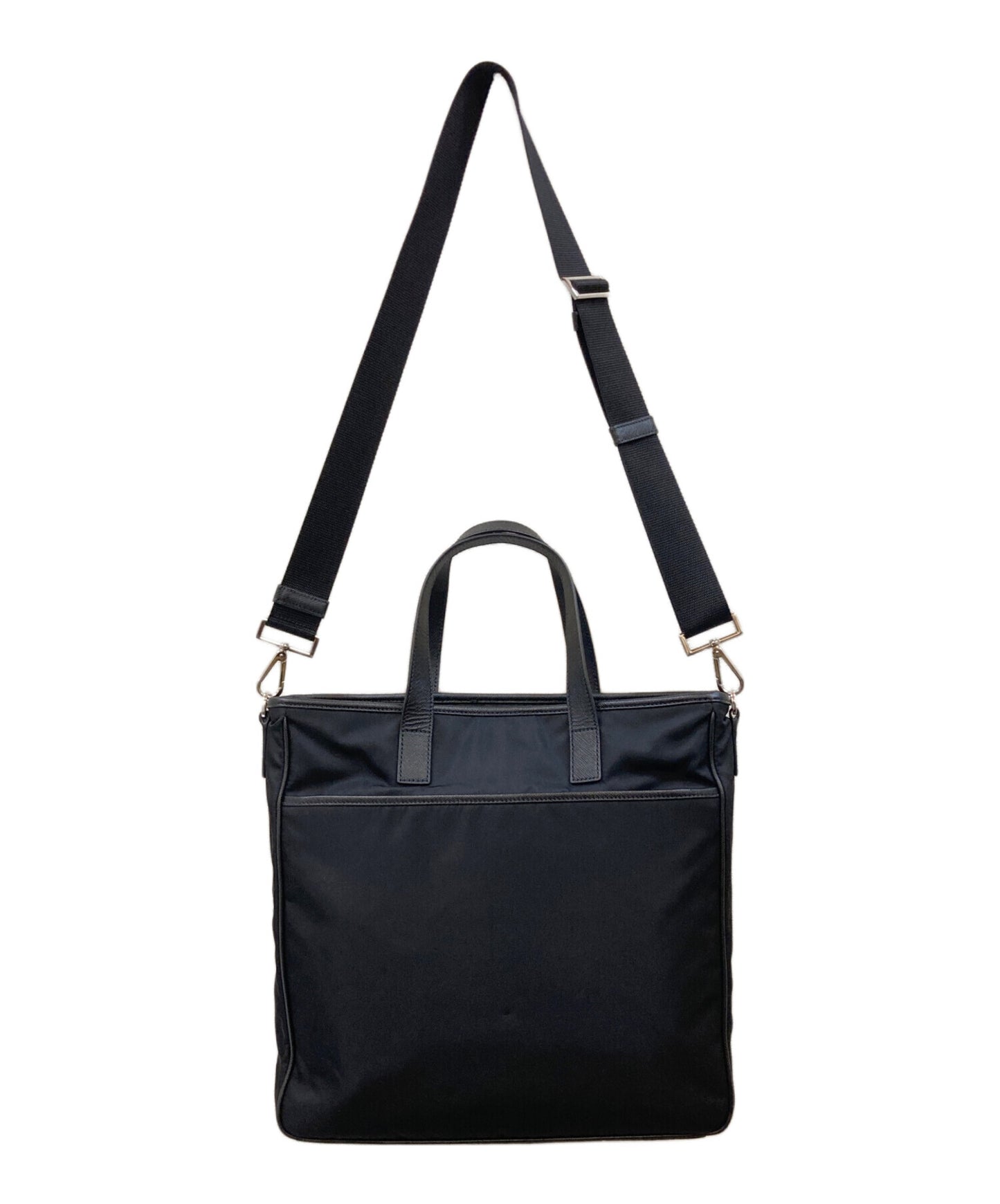 [Pre-owned] PRADA Leather Nylon Combination 2WAY Tote Bag 2VG033