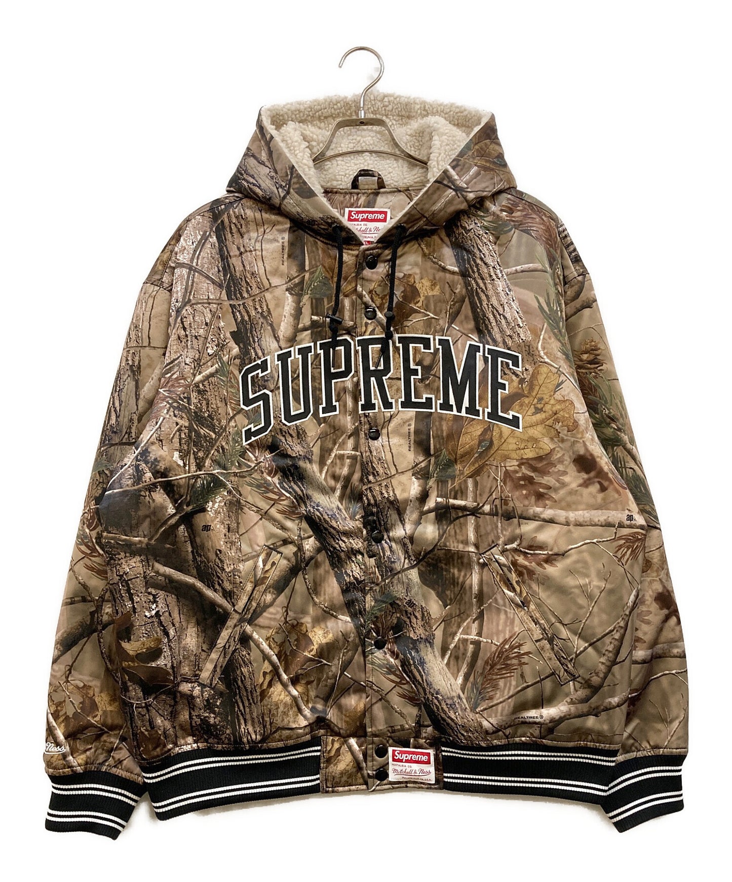 [Pre-owned] SUPREME Satin Varsity Jacket Satin Varsity Jacket Stadium jacket