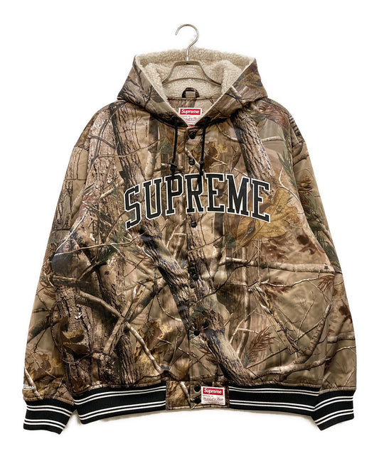 [Pre-owned] SUPREME Satin Varsity Jacket Satin Varsity Jacket Stadium jacket