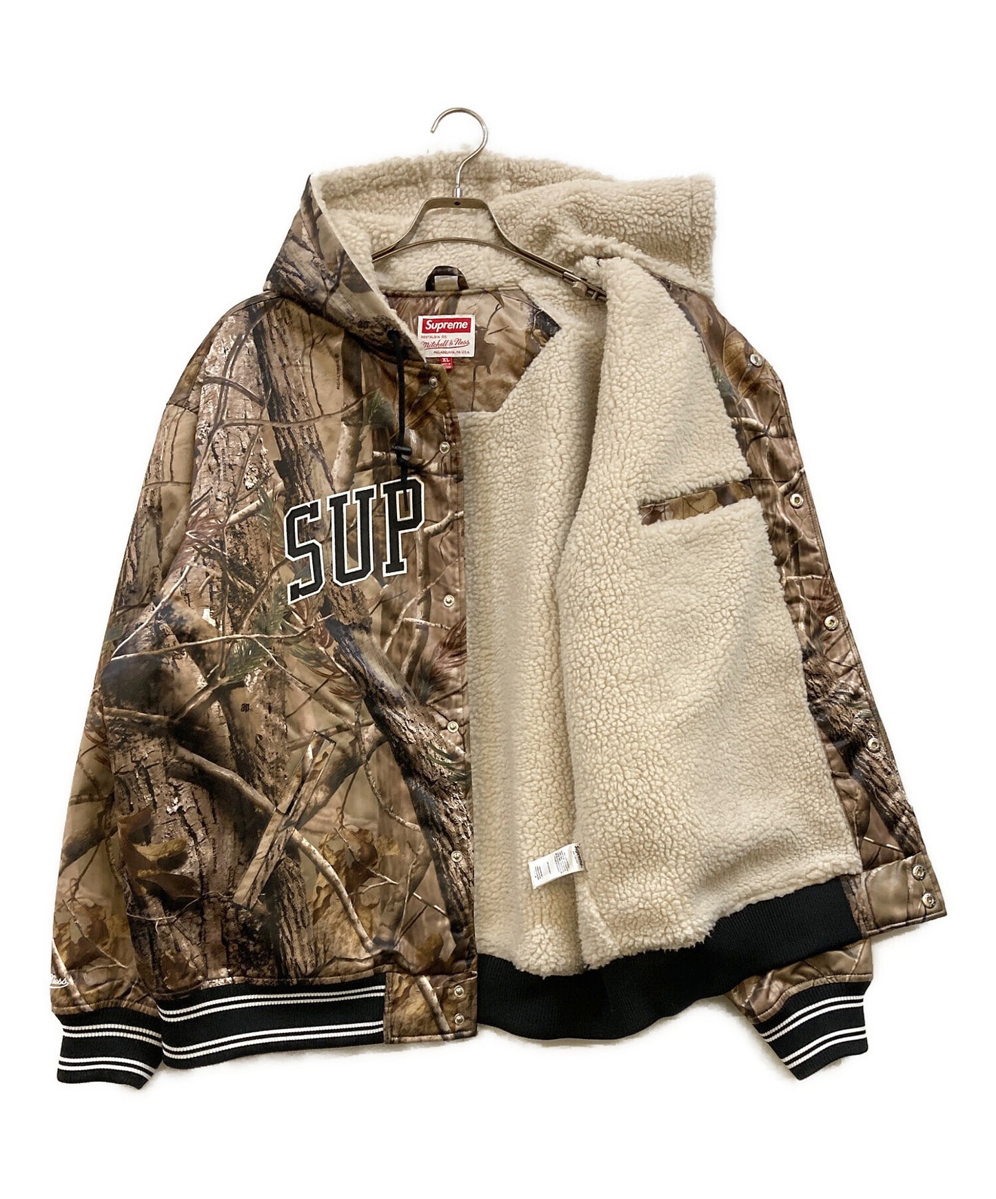 [Pre-owned] SUPREME Satin Varsity Jacket Satin Varsity Jacket Stadium jacket