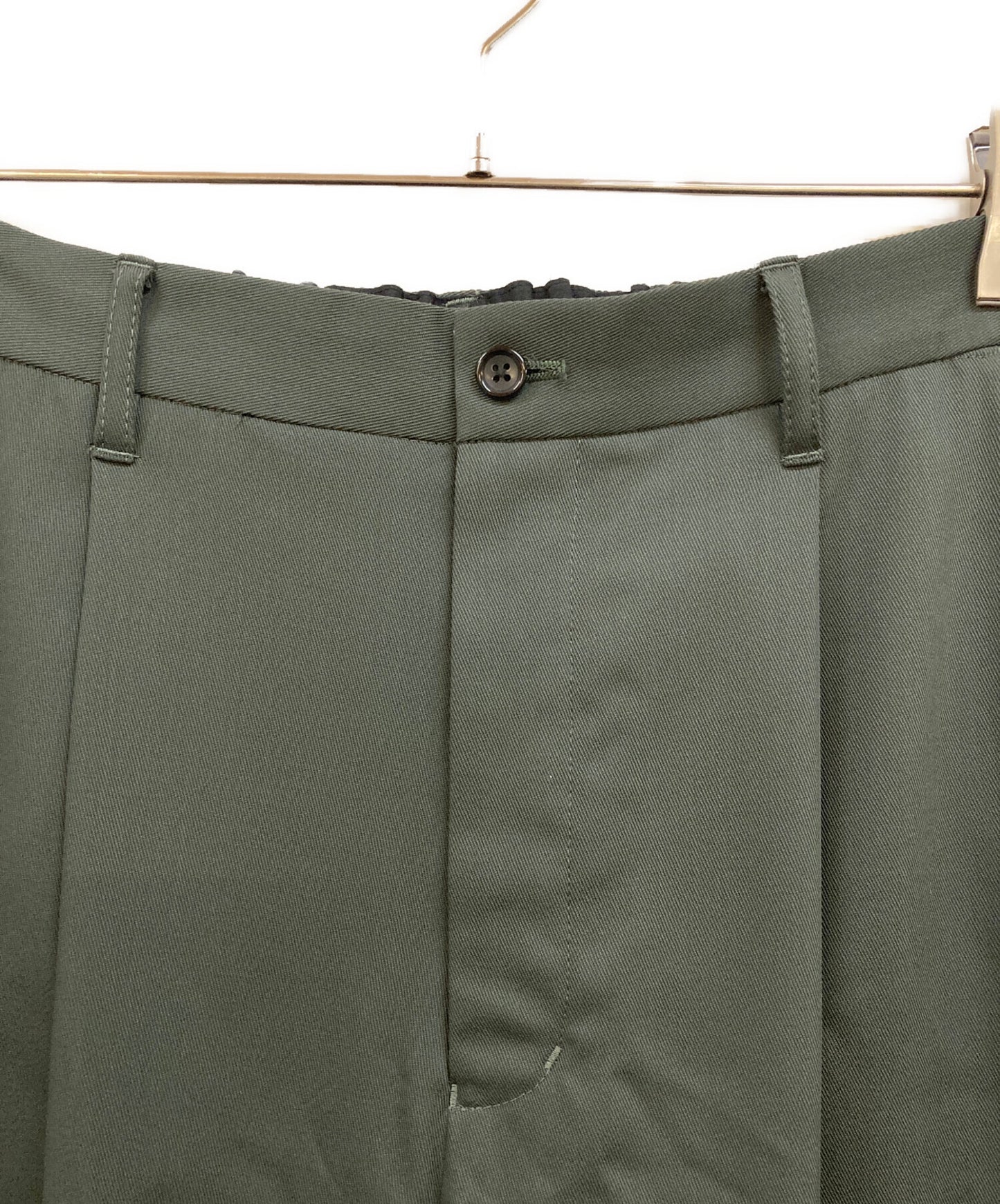 [Pre-owned] Graphpaper Techno Wool Nylon Wide Tapered Trousers GM253-40316