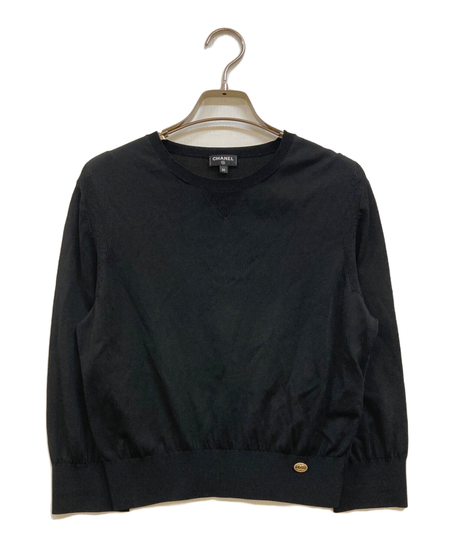 [Pre-owned] CHANEL Coco Button Knit P64759K60717