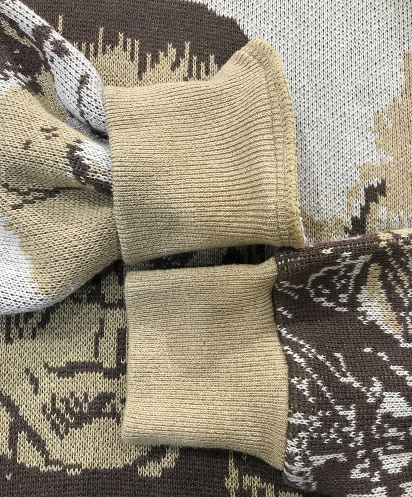 [Pre-owned] KAPITAL 8G Jacquard Knit Vintage Knit Hoodie K2409KN804