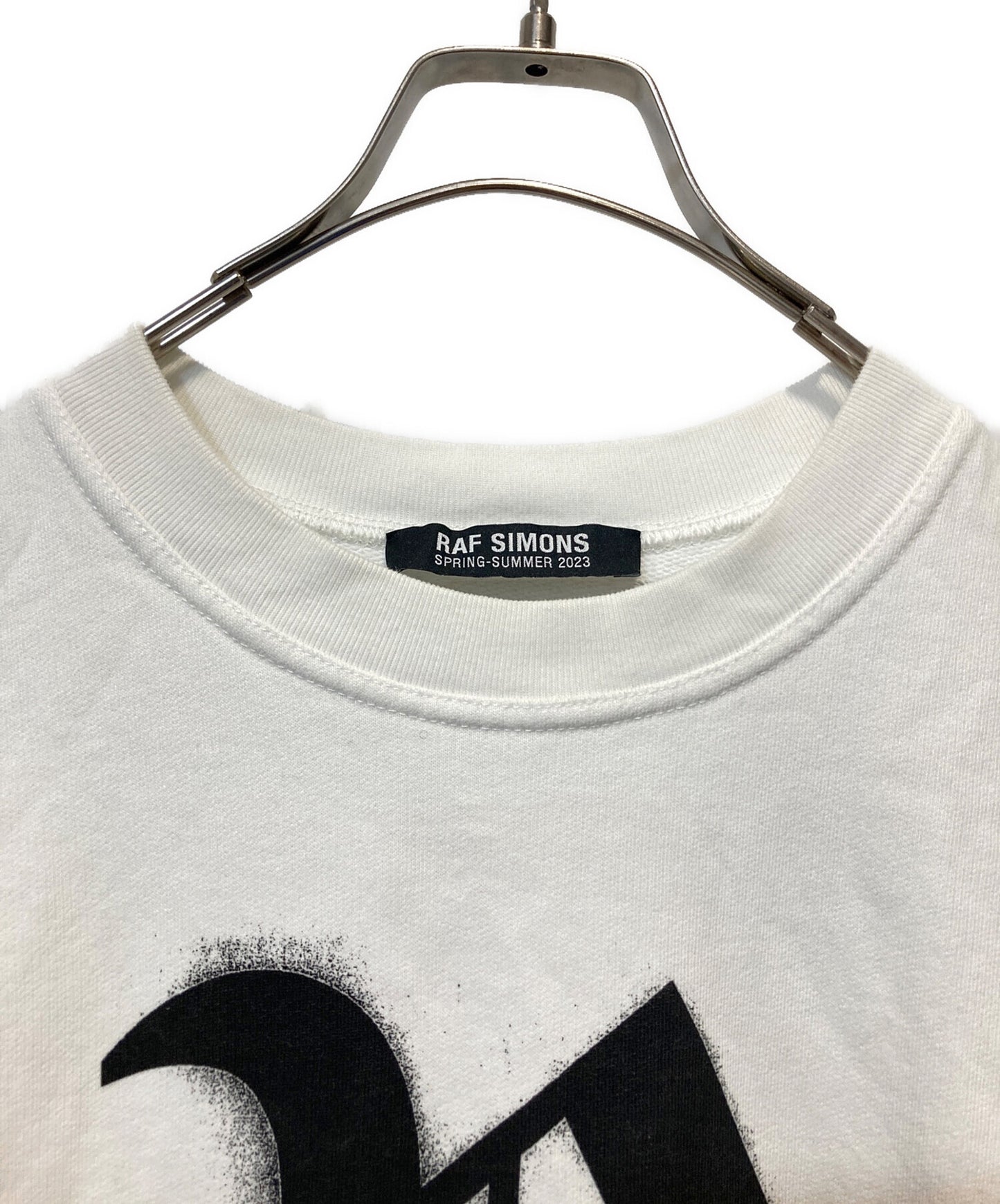 [Pre-owned] RAF SIMONS Oversized R Print Crew Neck Sweat 19004-0010