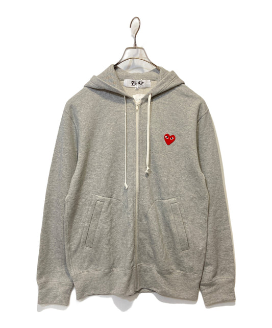 [Pre-owned] PLAY COMME des GARCONS Heart Patch Zip Hoodie