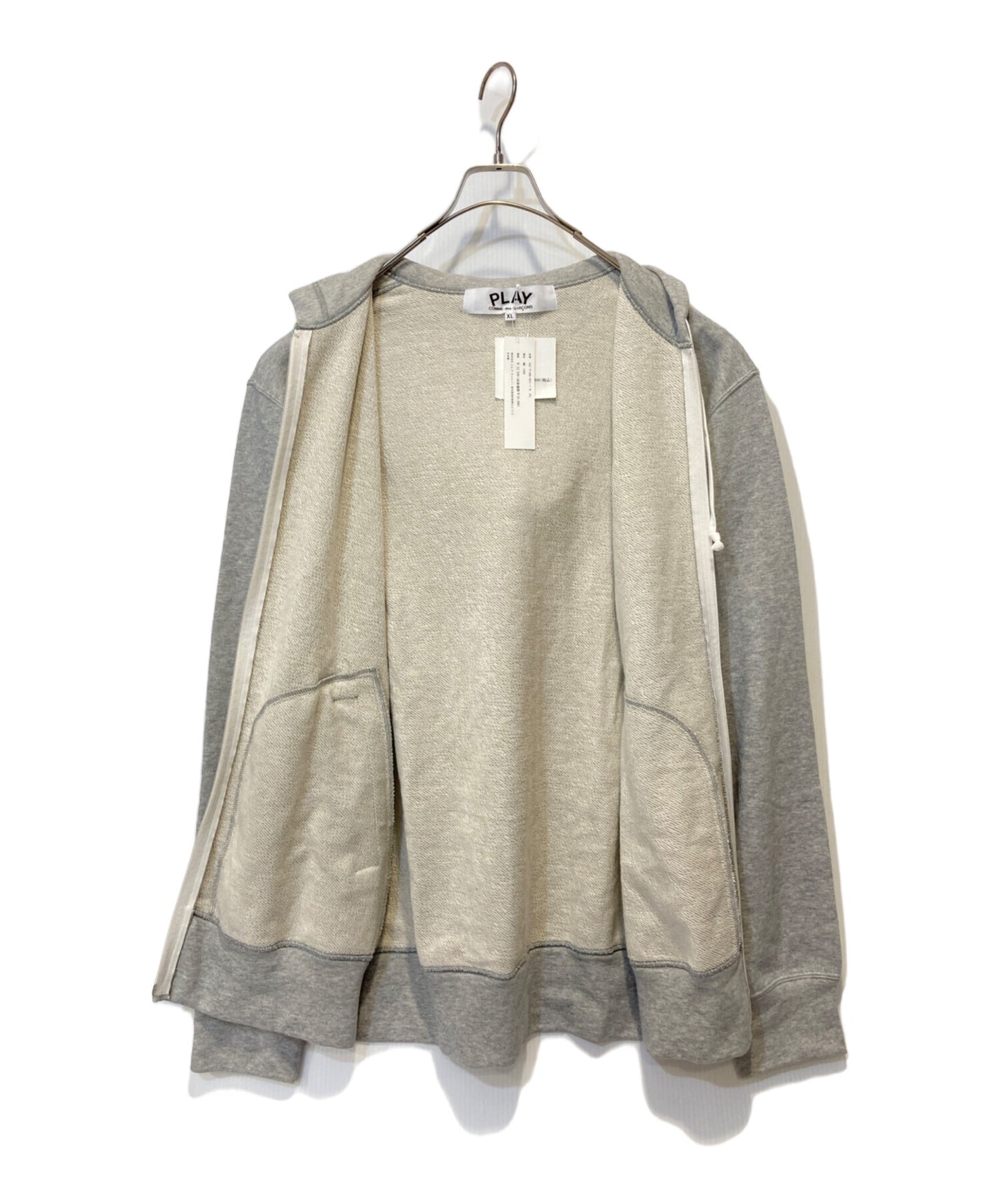 [Pre-owned] PLAY COMME des GARCONS Heart Patch Zip Hoodie