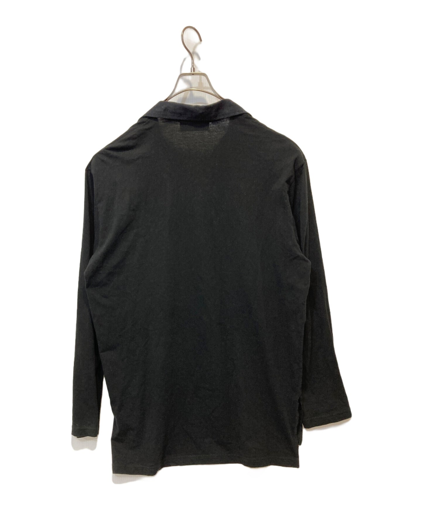 [Pre-owned] WILD SIDE YOHJI YAMAMOTO Cotton Jersey Collared Pocket Long Sleeve T-shirt WE-T11-002