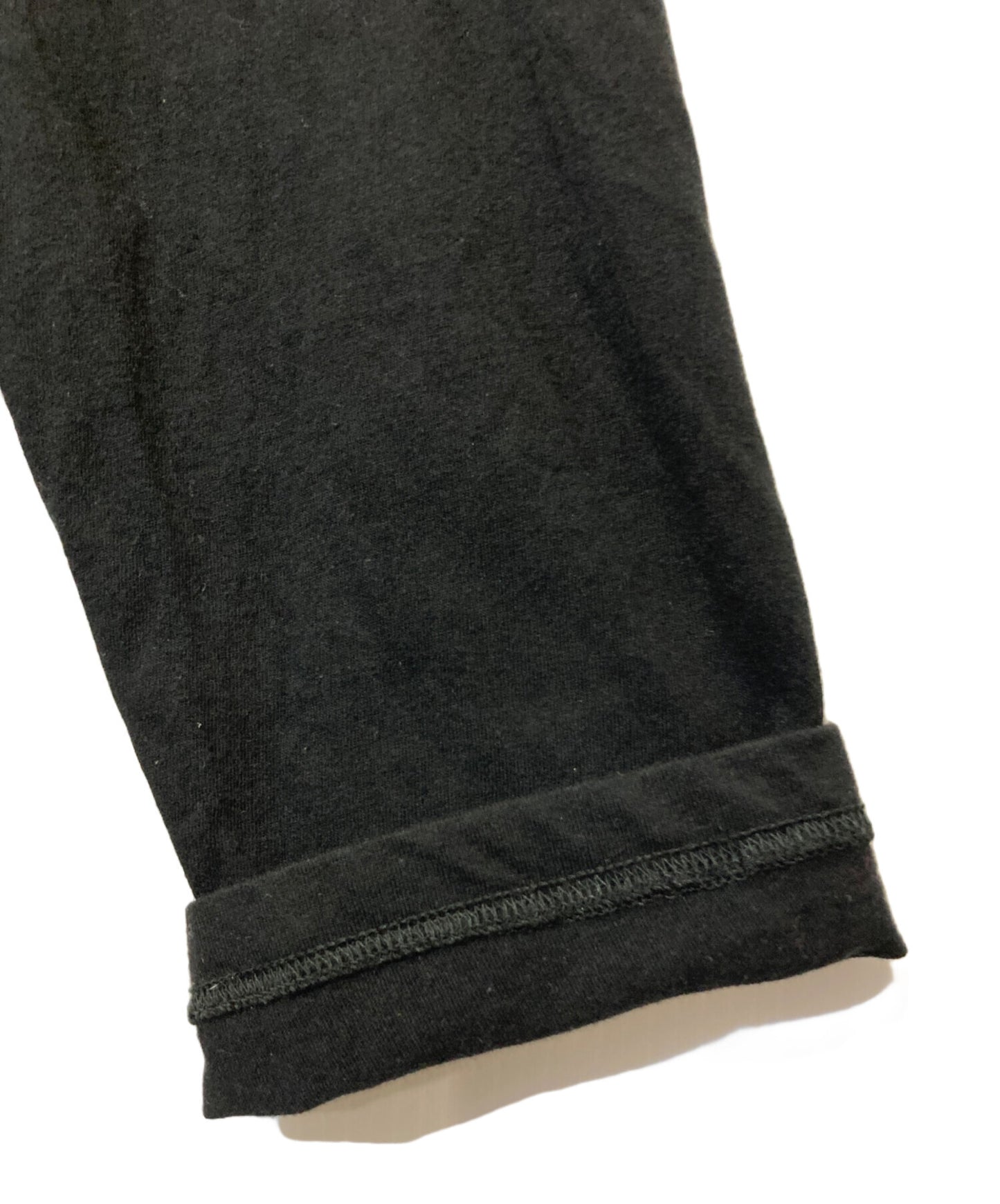 [Pre-owned] WILD SIDE YOHJI YAMAMOTO Cotton Jersey Shoulder Strap Henley Neck Long Sleeve T-shirt WE-T12-002