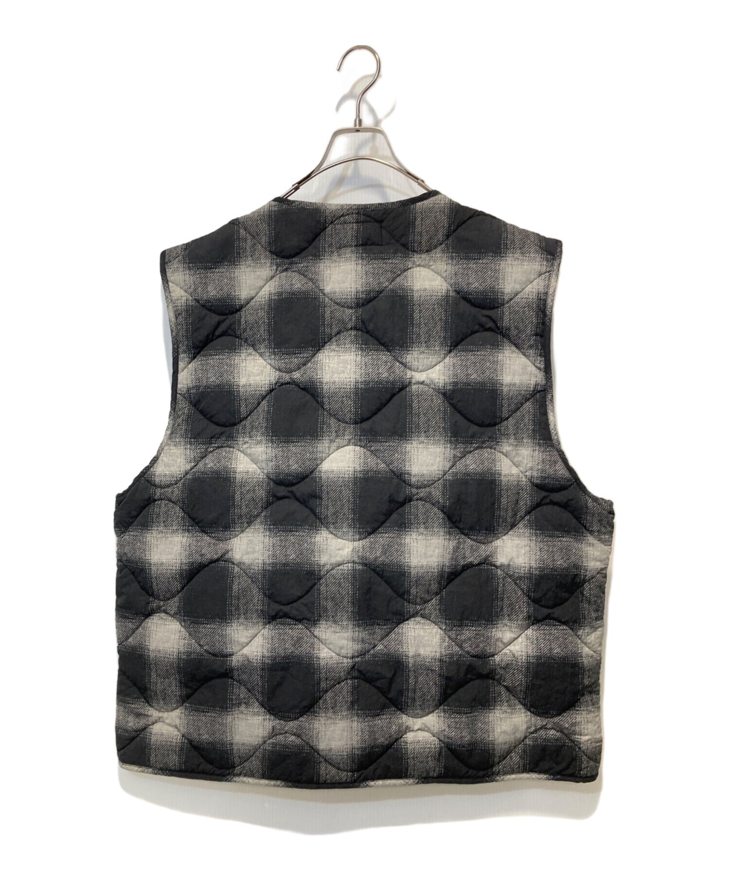 [Pre-owned] stussy PLAID NYLON LINER VEST