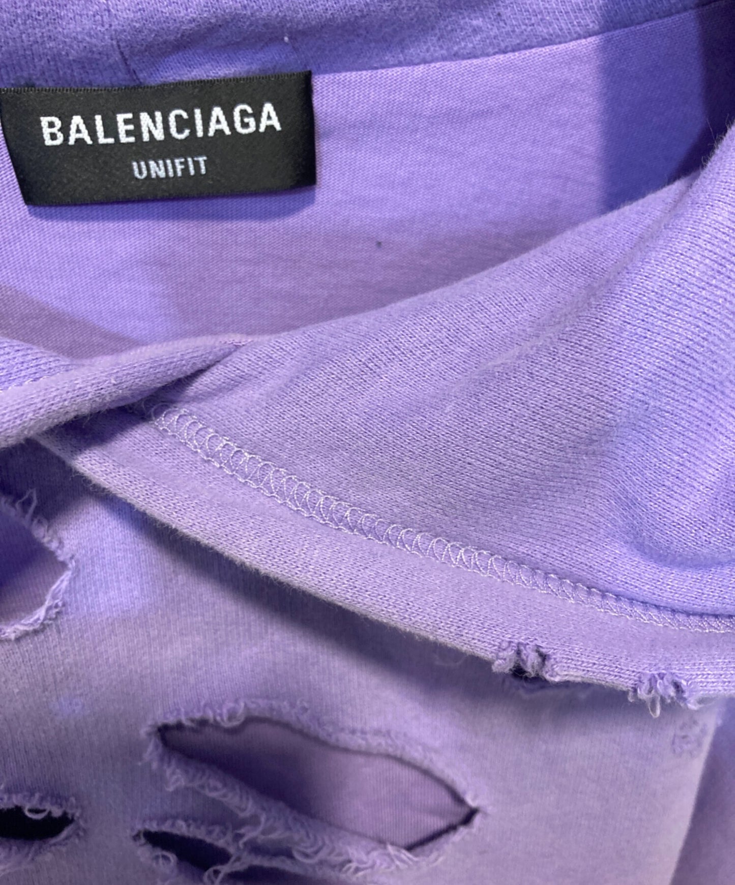 [Pre-owned] BALENCIAGA Caps Destroyed Hoodi 659403 TKVB6