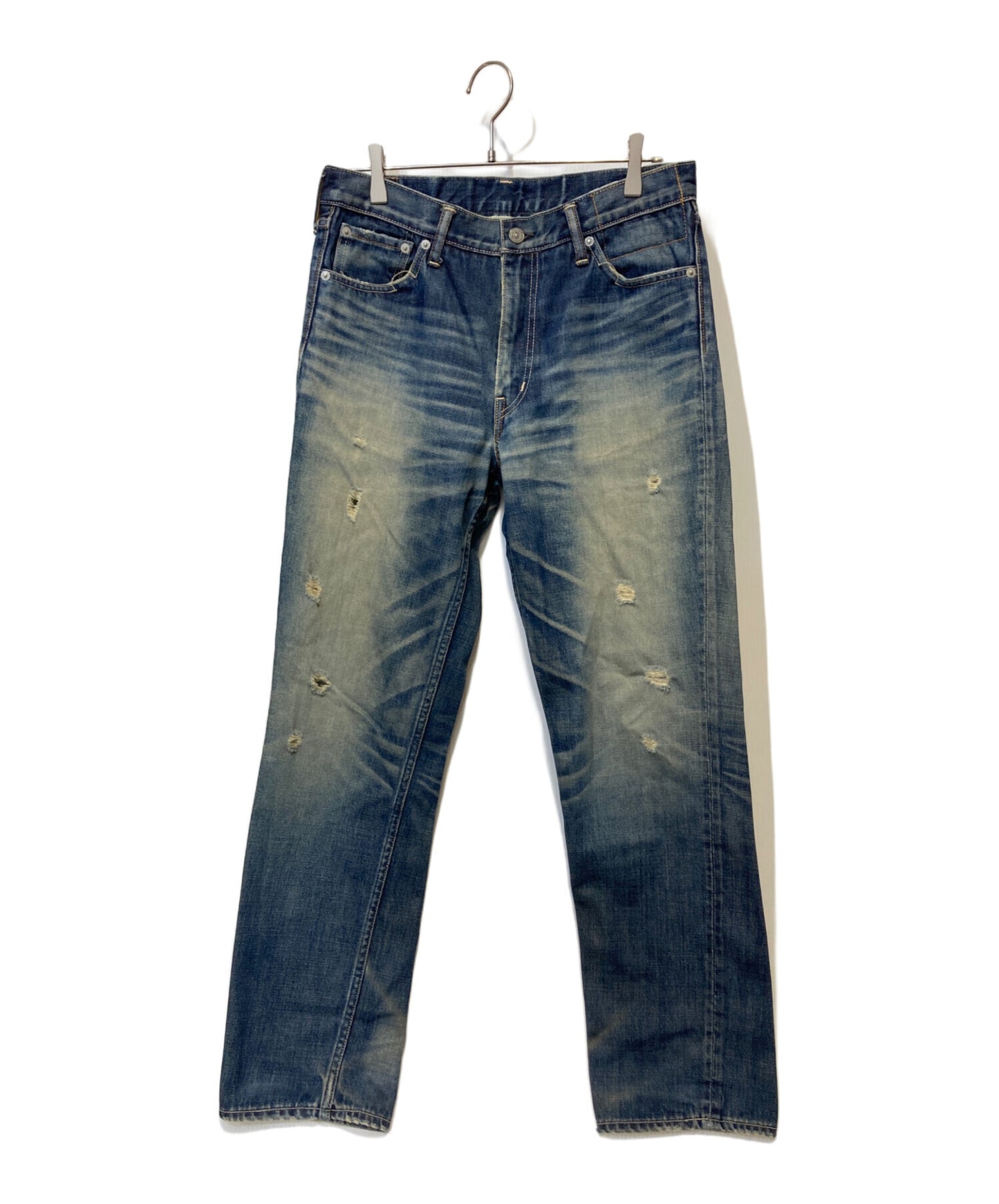 [Pre-owned] VISVIM Damaged denim pants