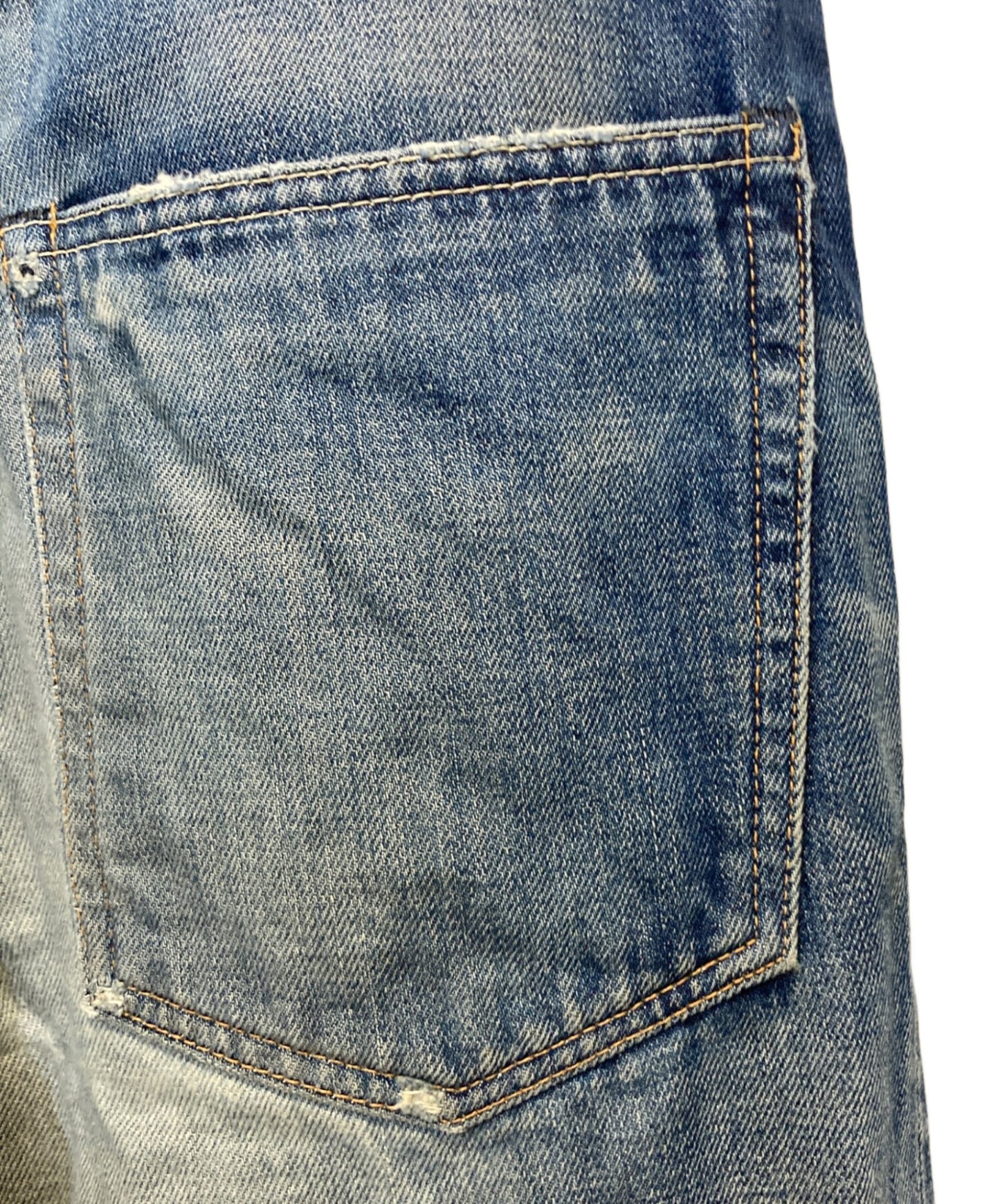 [Pre-owned] VISVIM Damaged denim pants