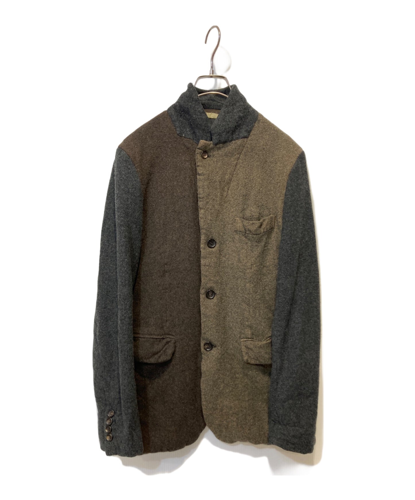 [Pre-owned] COMME des GARCONS HOMME DEUX Block Collar Wool Jacket DP-J026