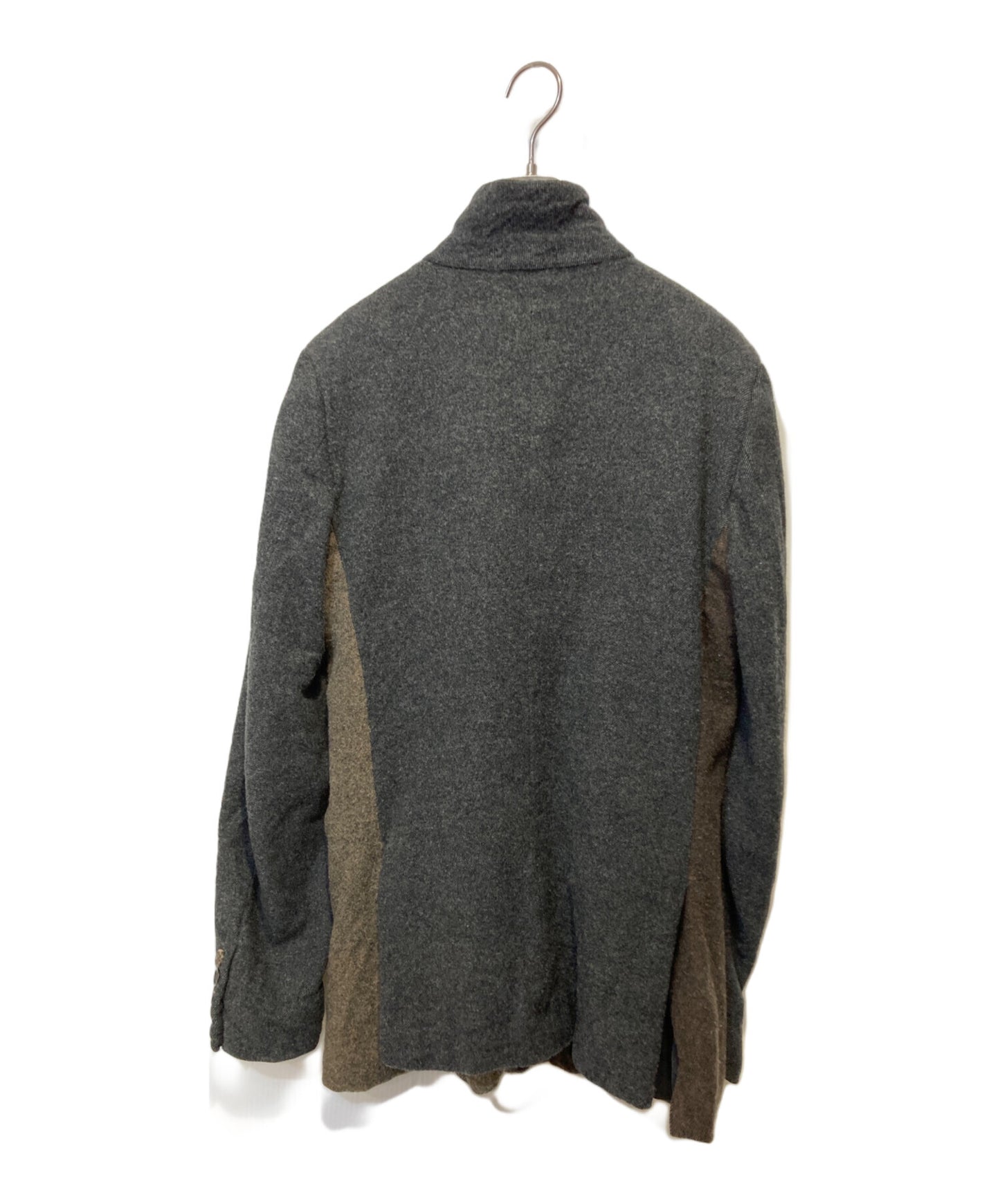 [Pre-owned] COMME des GARCONS HOMME DEUX Block Collar Wool Jacket DP-J026