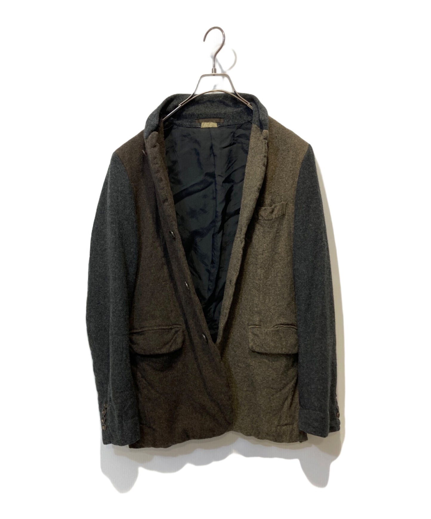 [Pre-owned] COMME des GARCONS HOMME DEUX Block Collar Wool Jacket DP-J026