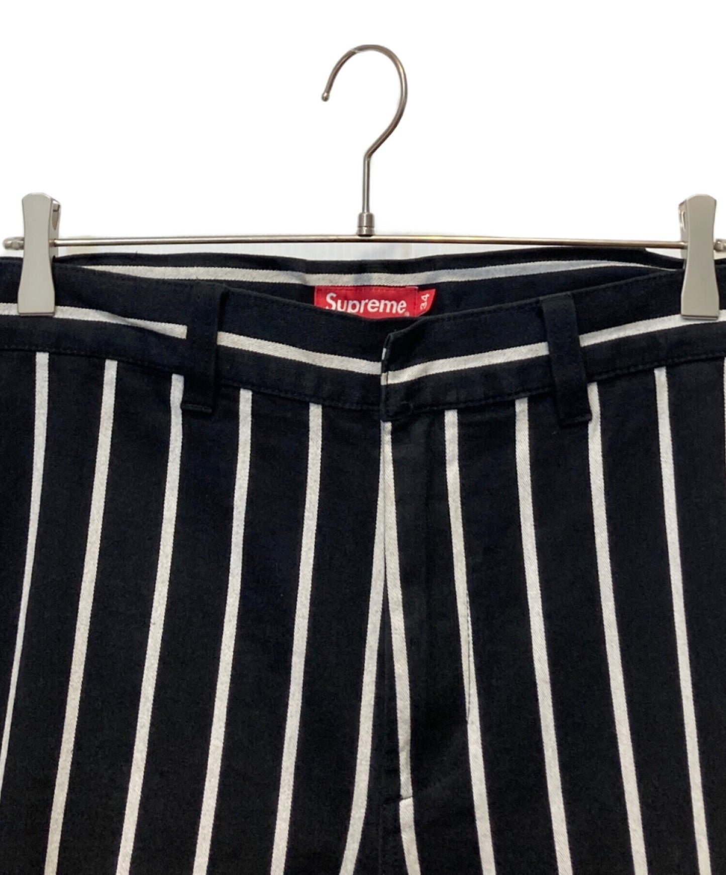 [Pre-owned] SUPREME striped work pants