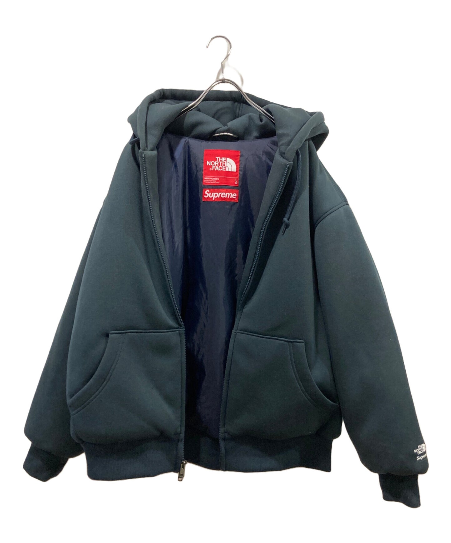 [Pre-owned] SUPREME Down Filled Zip Up Hooded Sweatshirt NY52400I