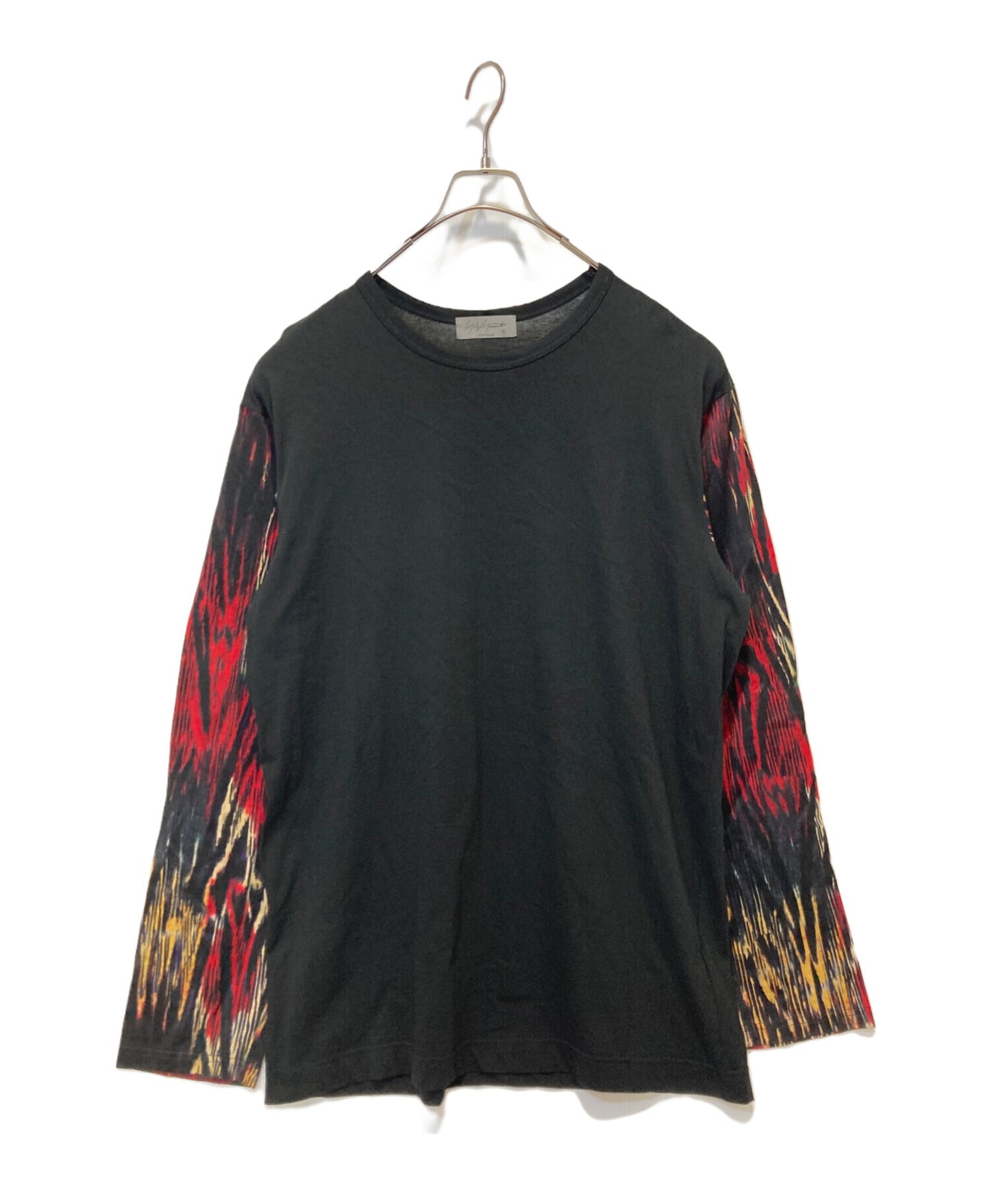 [Pre-owned] Yohji Yamamoto pour homme Contrast sleeve t-shirt HJ-T73-081