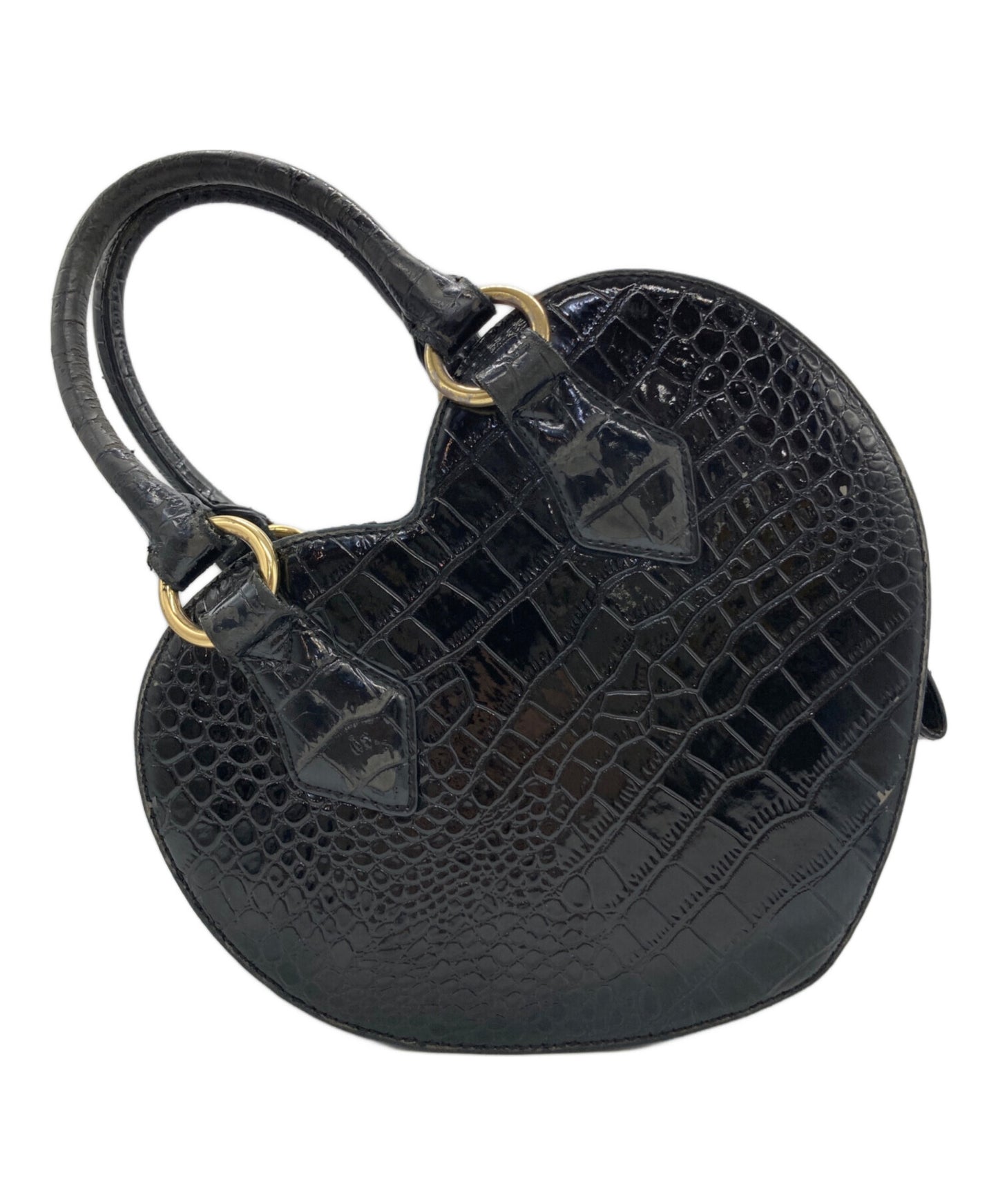 [Pre-owned] Vivienne Westwood Croc Stamped Orb Handbag