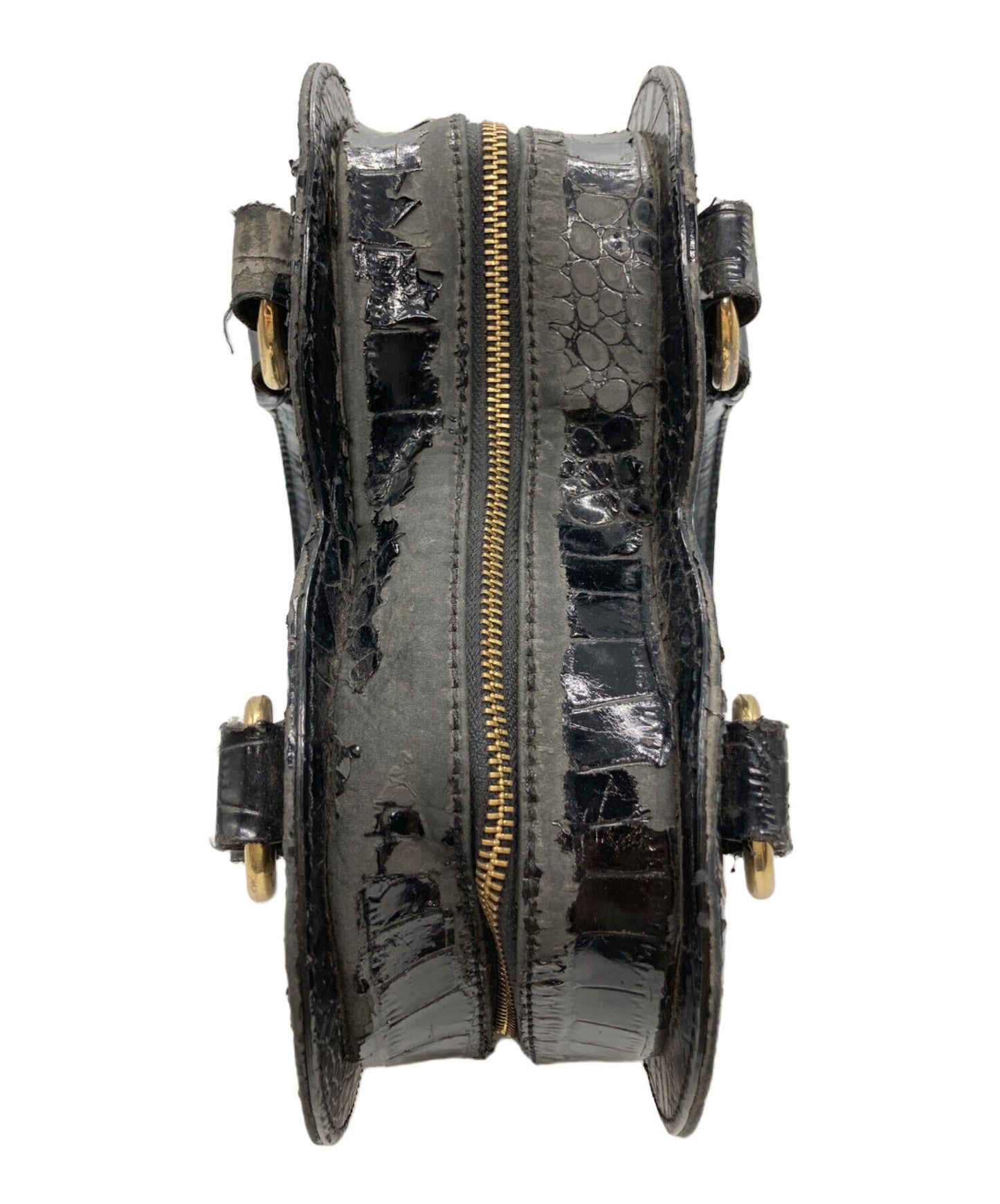 [Pre-owned] Vivienne Westwood Croc Stamped Orb Handbag