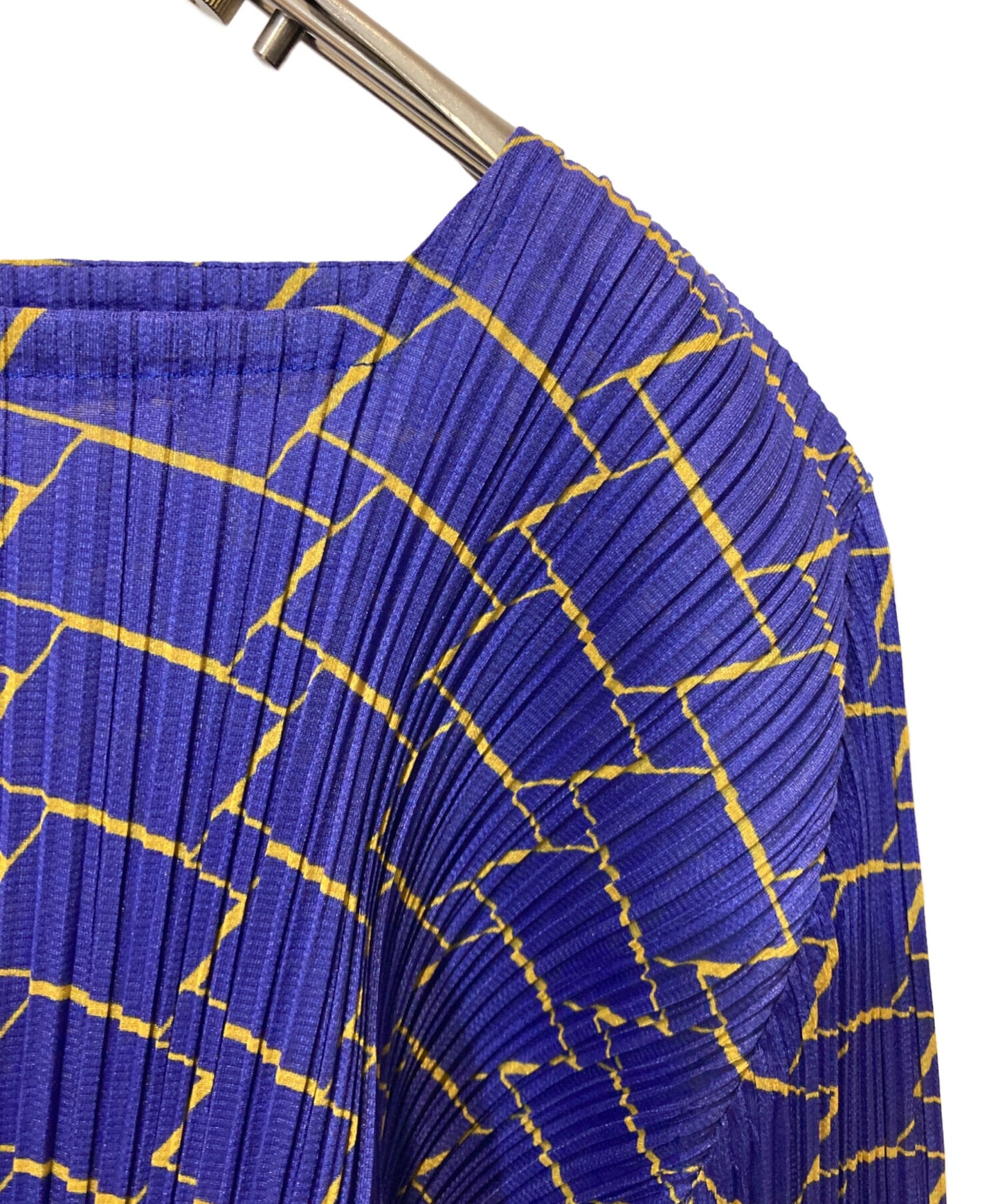 [Pre-owned] PLEATS PLEASE Block Print Square Neck Tunic PP93-JT662