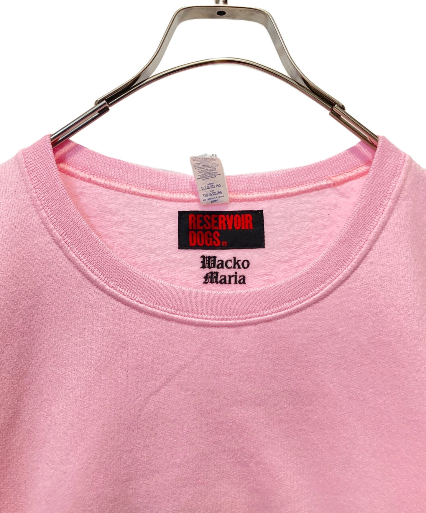 [Pre-owned] WACKO MARIA CREW NECK SWEAT SHIRT (MR.PINK)