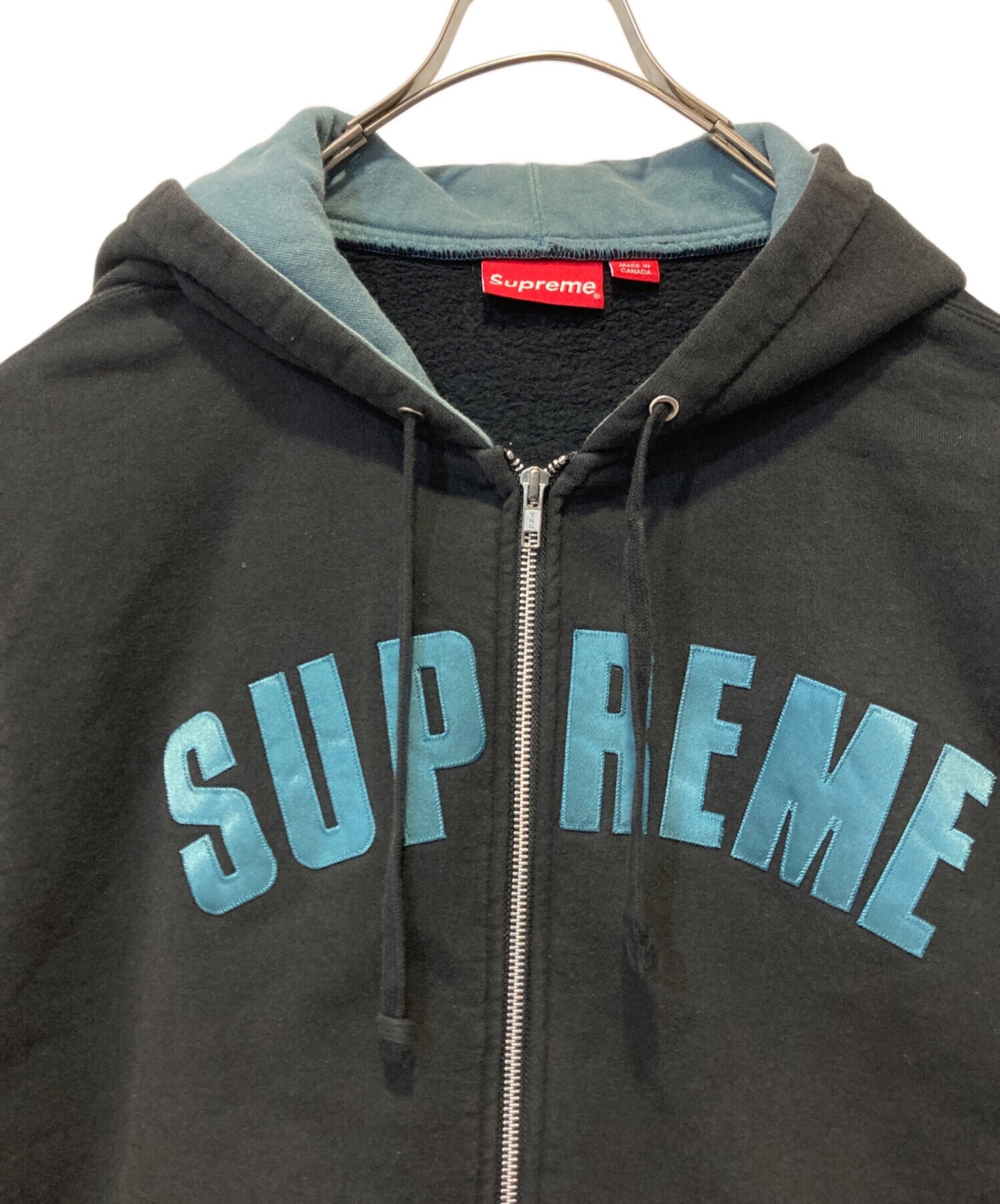 [Pre-owned] SUPREME Jet Sleeve Zip Up Hooded Sweatshirt