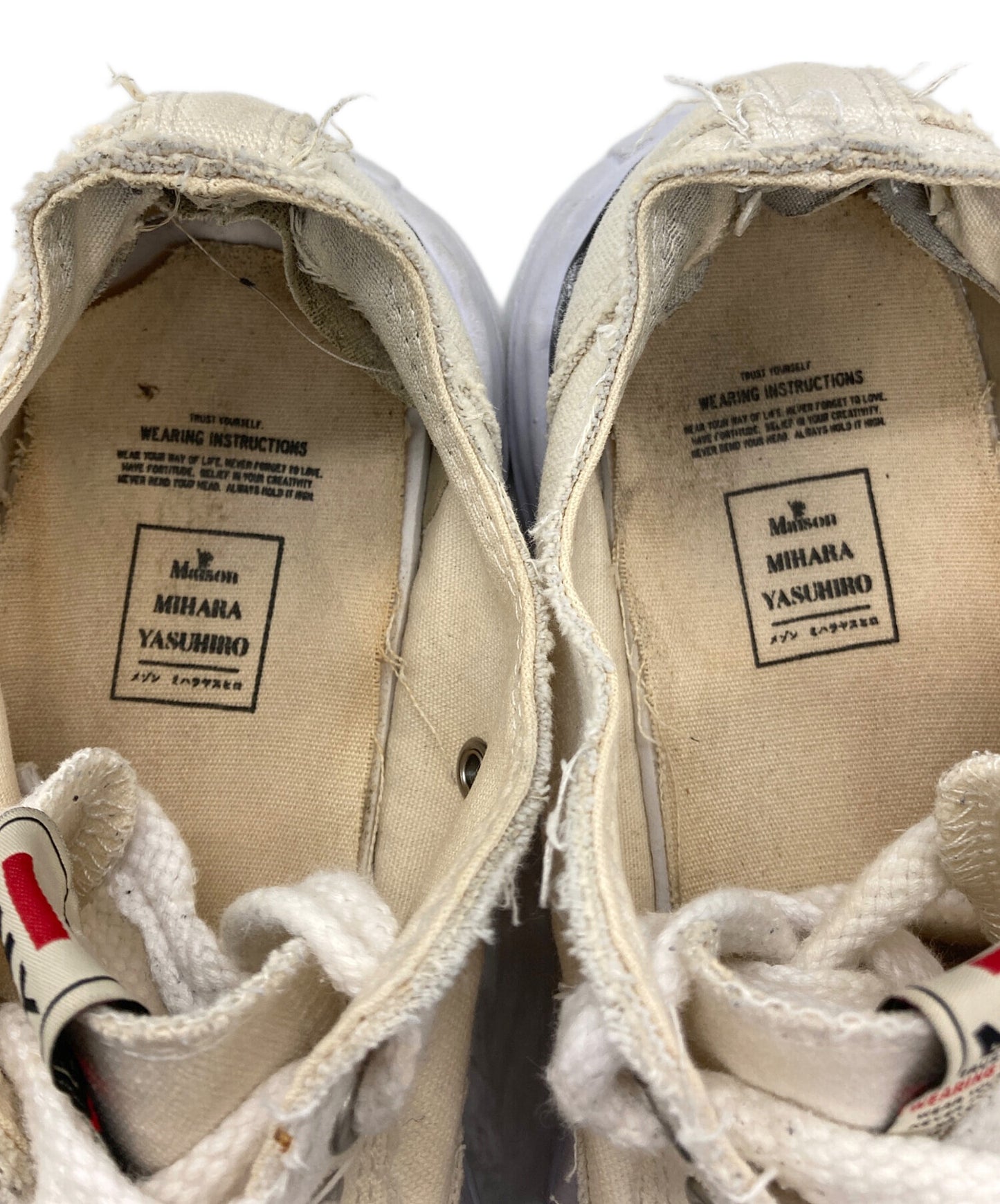[Pre-owned] MIHARA YASUHIRO PETERSON LOW/ORIGINAL SOLE CANVAS LOWCUT SNEAKER A01FW702