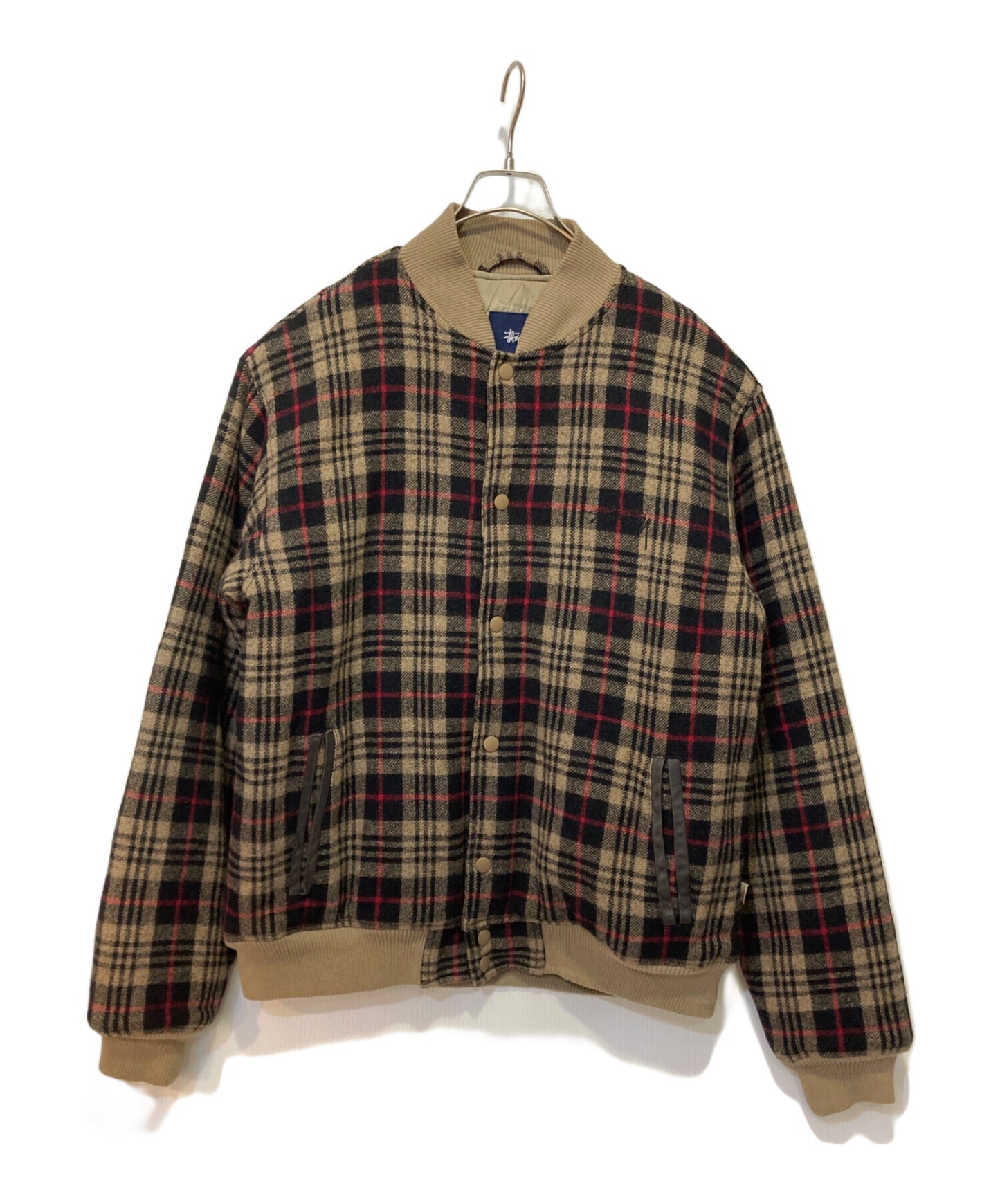 [Pre-owned] stussy OLD Check Varsity Jacket
