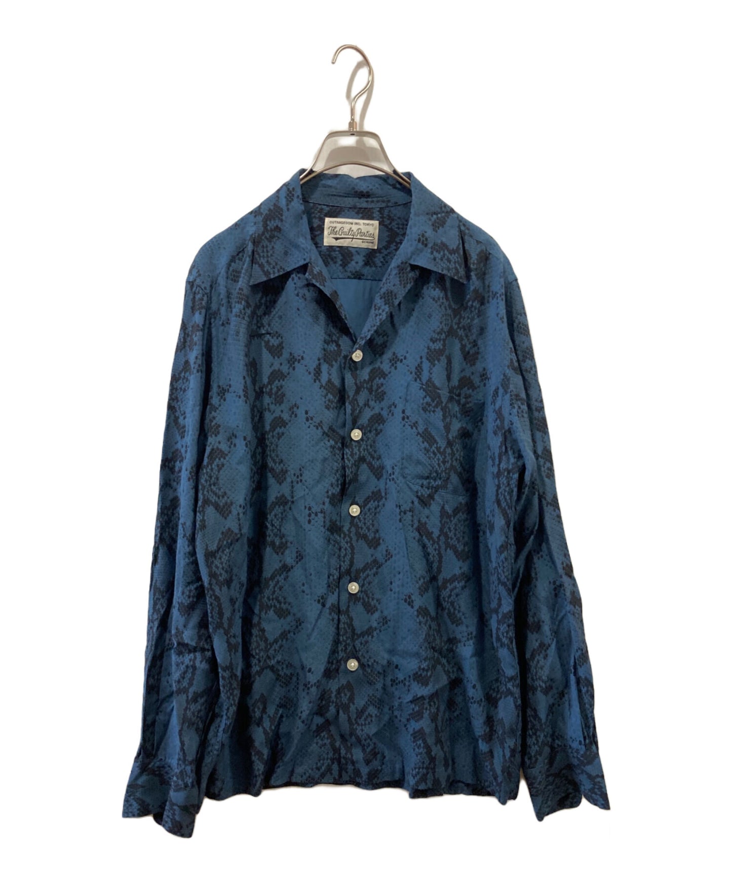 [Pre-owned] WACKO MARIA Python Pattern Open Collar Shirt