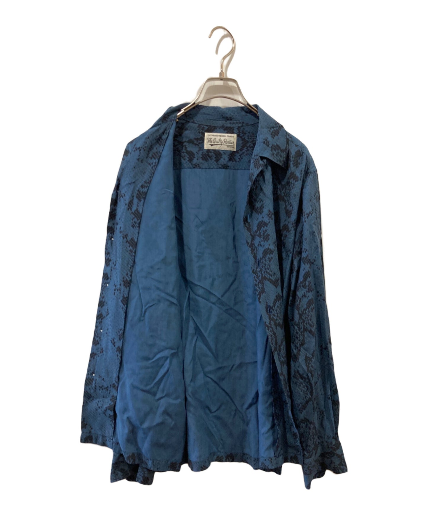 [Pre-owned] WACKO MARIA Python Pattern Open Collar Shirt