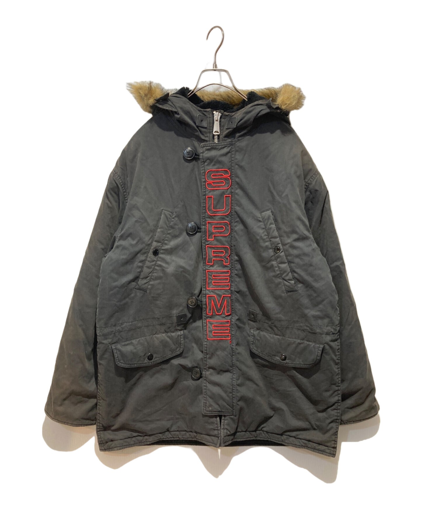[Pre-owned] SUPREME 24AW Washed Satin N-3B Parka