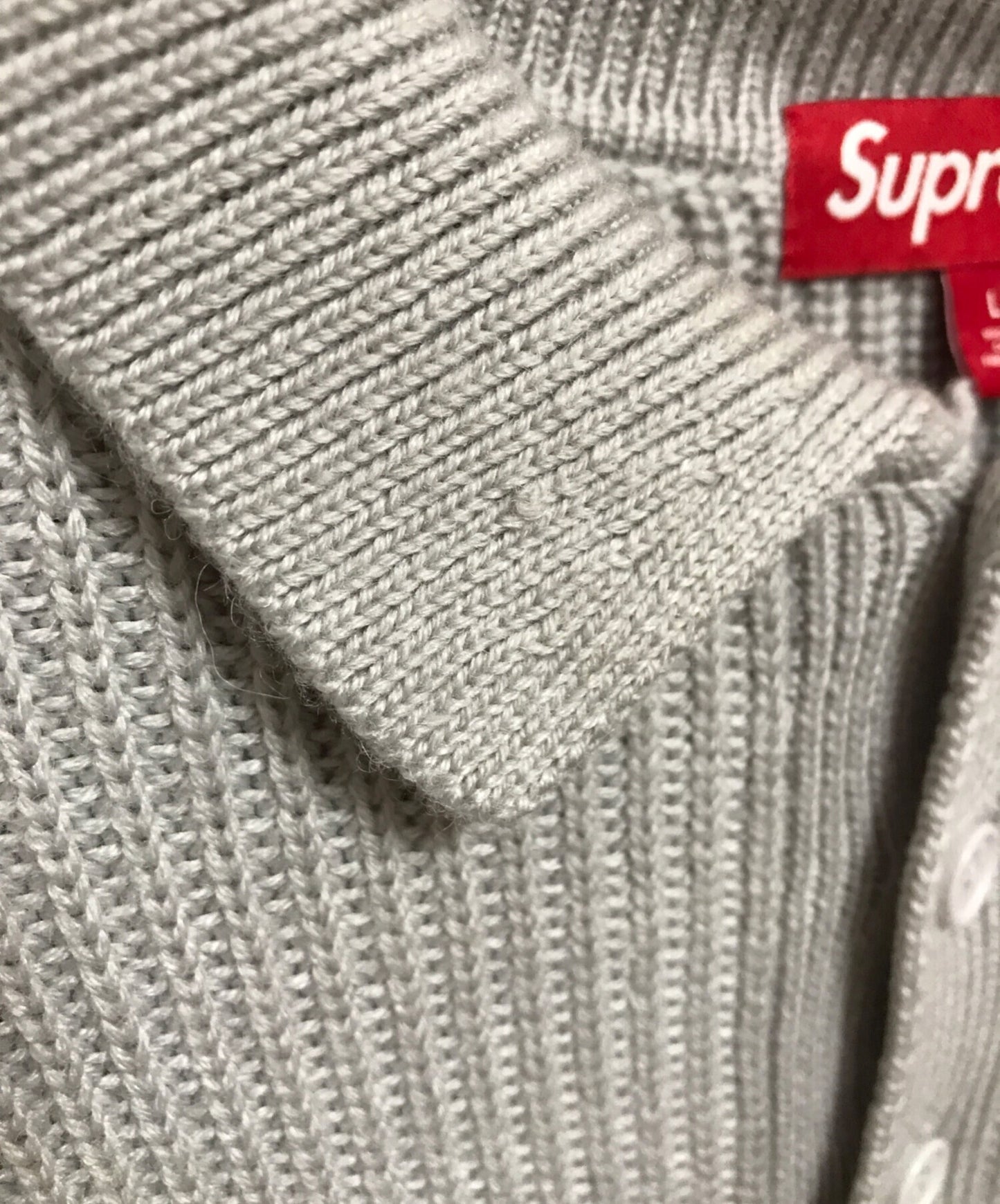 [Pre-owned] SUPREME Small Box Logo Polo Sweater