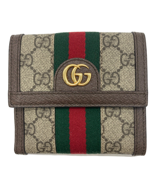 [Pre-owned] GUCCI GG French Flap Wallet 523173