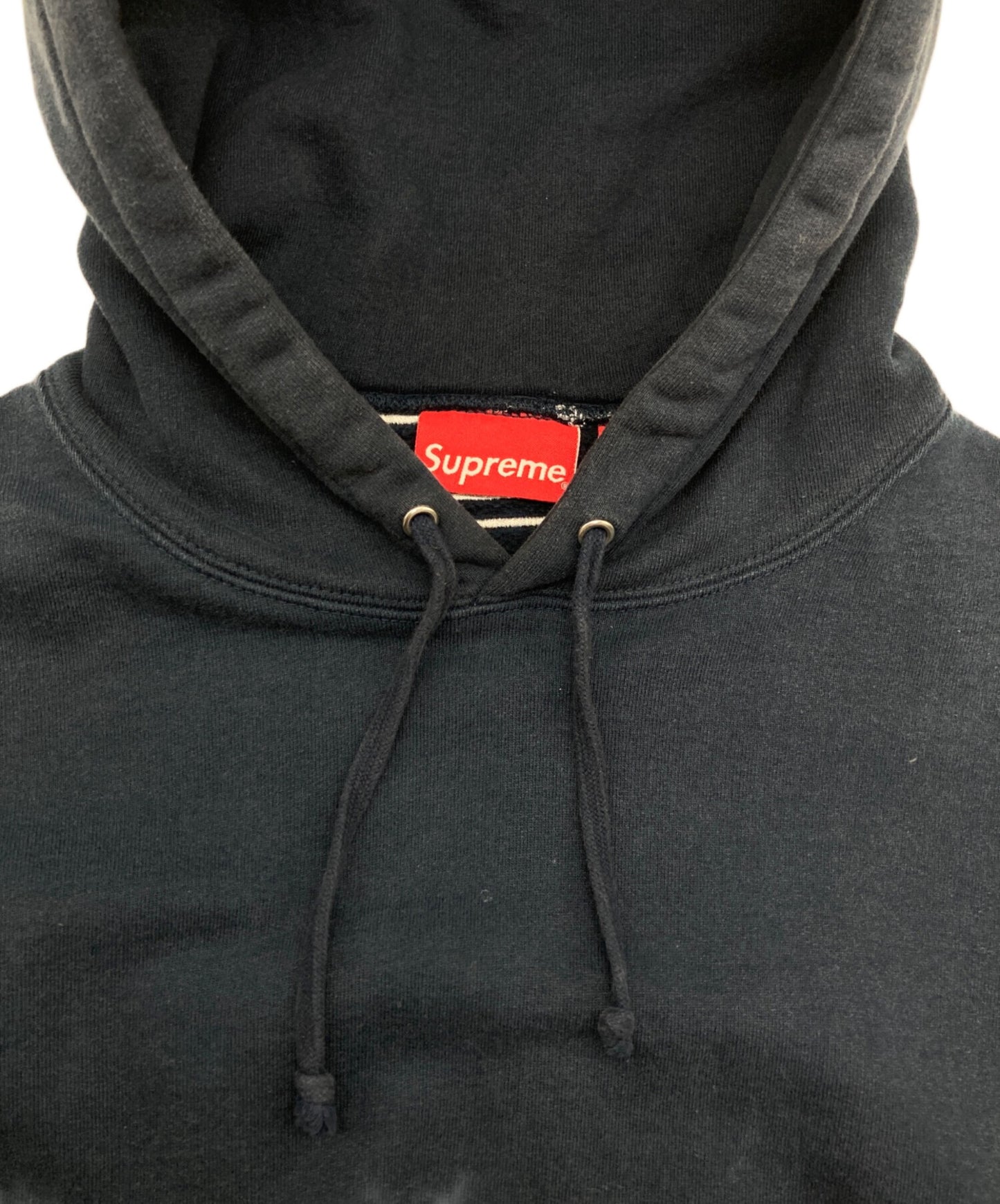 [Pre-owned] SUPREME Satin Applique Hooded Sweatshirt