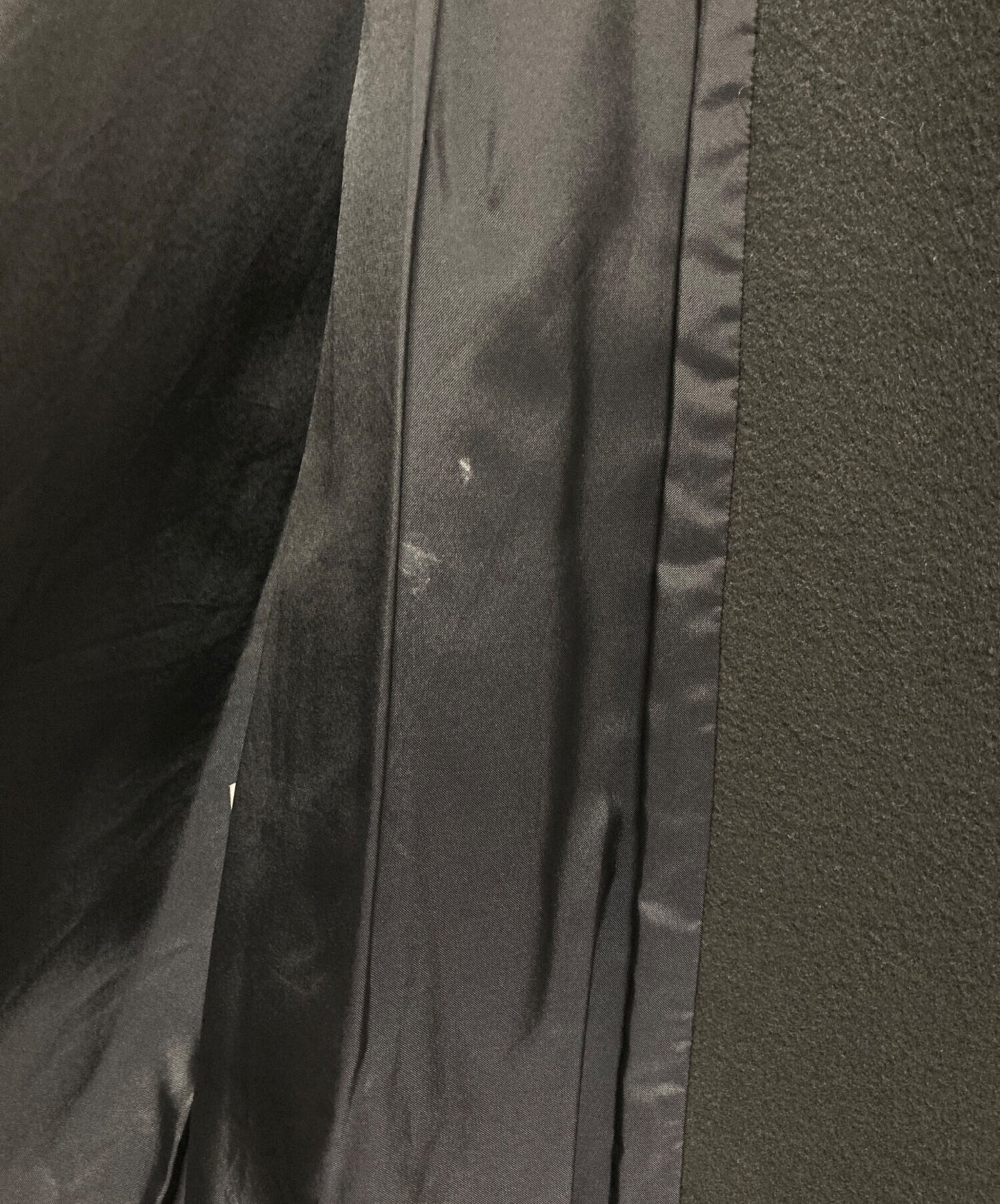 [Pre-owned] yohji yamamoto+noir Melton wool nylon collarless coat NN-C12-150