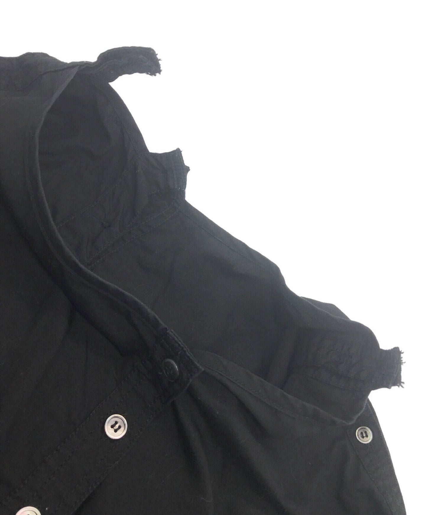 [Pre-owned] yohji yamamoto+noir Cotton button cape design shirt NX-B14-001