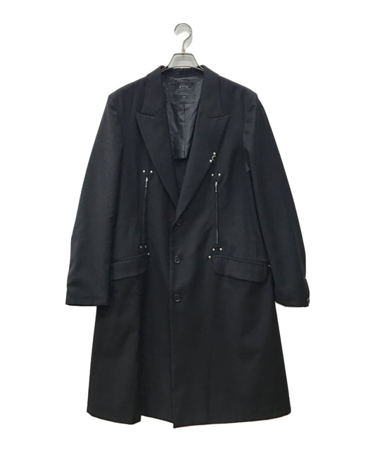 [Pre-owned] s'yte T/W Gabardine 3BS Peak Lapel Studs Long Jacket UQ-J06-101