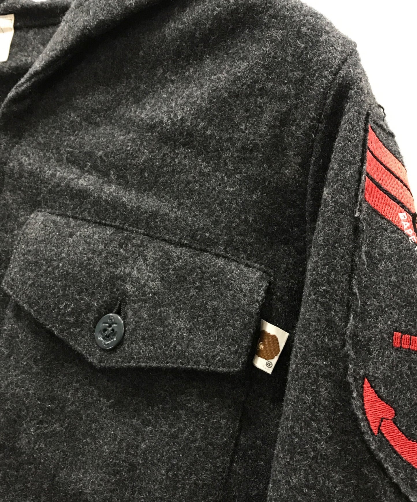 [Pre-owned] A BATHING APE Wool Sailor Shirt