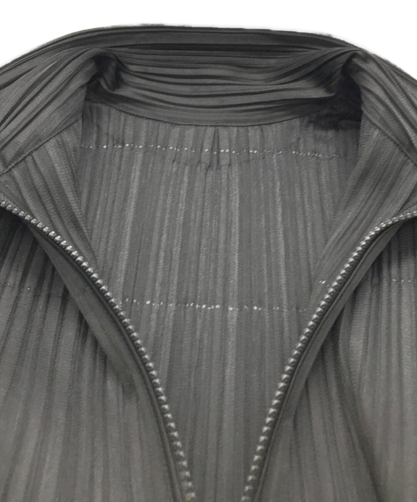 [Pre-owned] PLEATS PLEASE zip high neck coat PP13-JA711