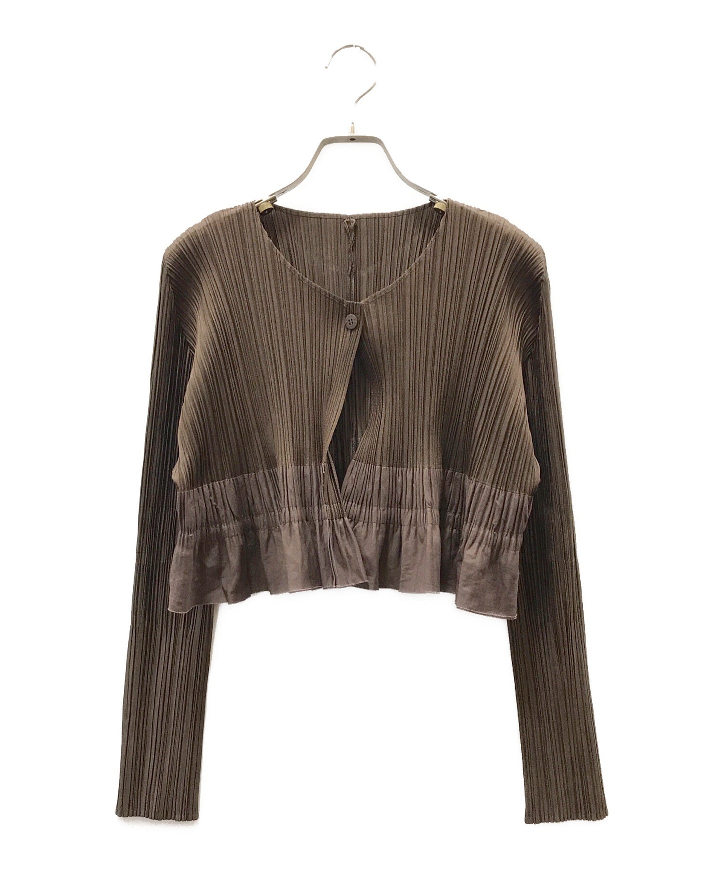 [Pre-owned] PLEATS PLEASE Pleated short cardigan PP93-J0577