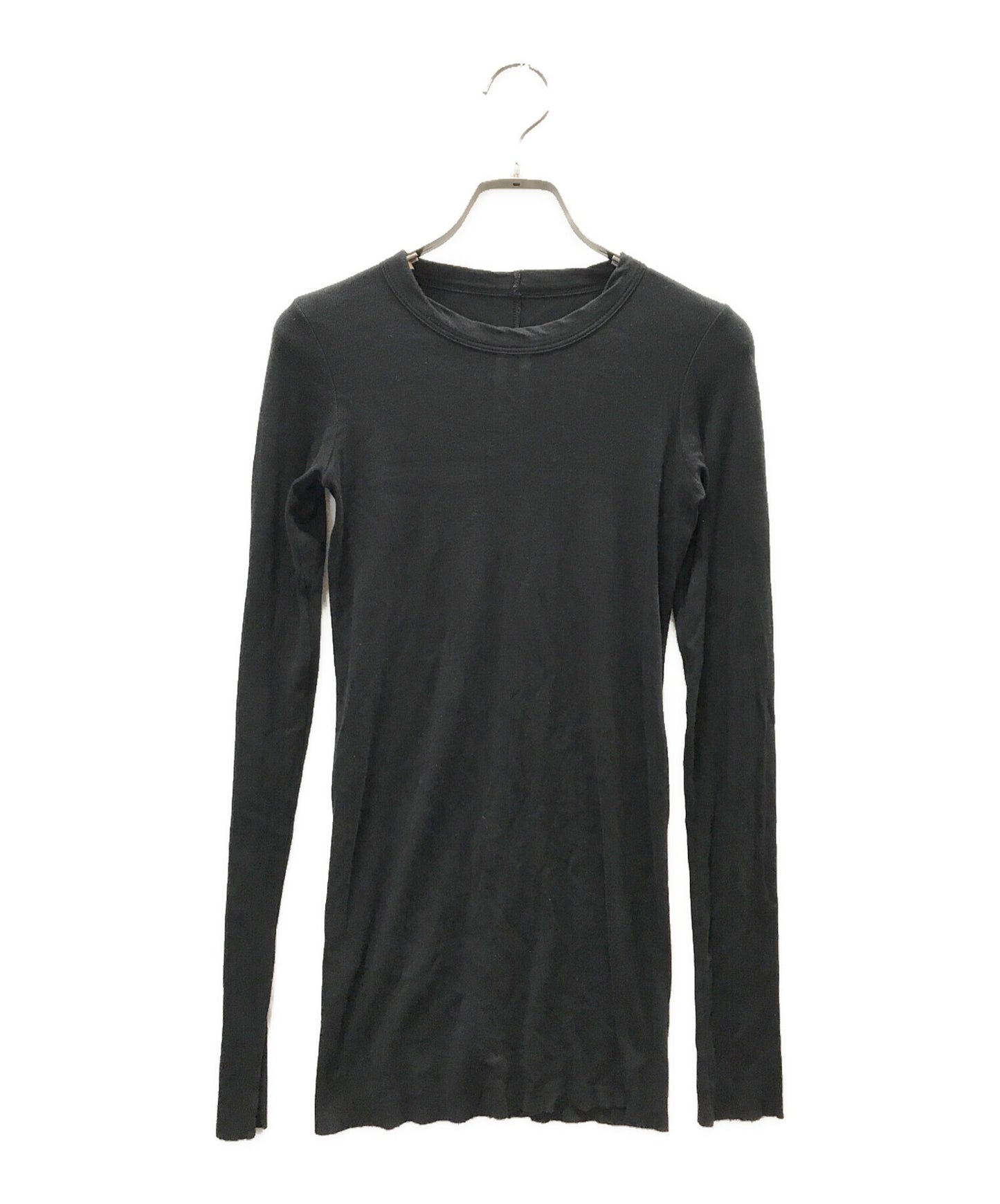 [Pre-owned] RICK OWENS RIB LONG SLEEVE T-SHIRT RP01C5202-RD